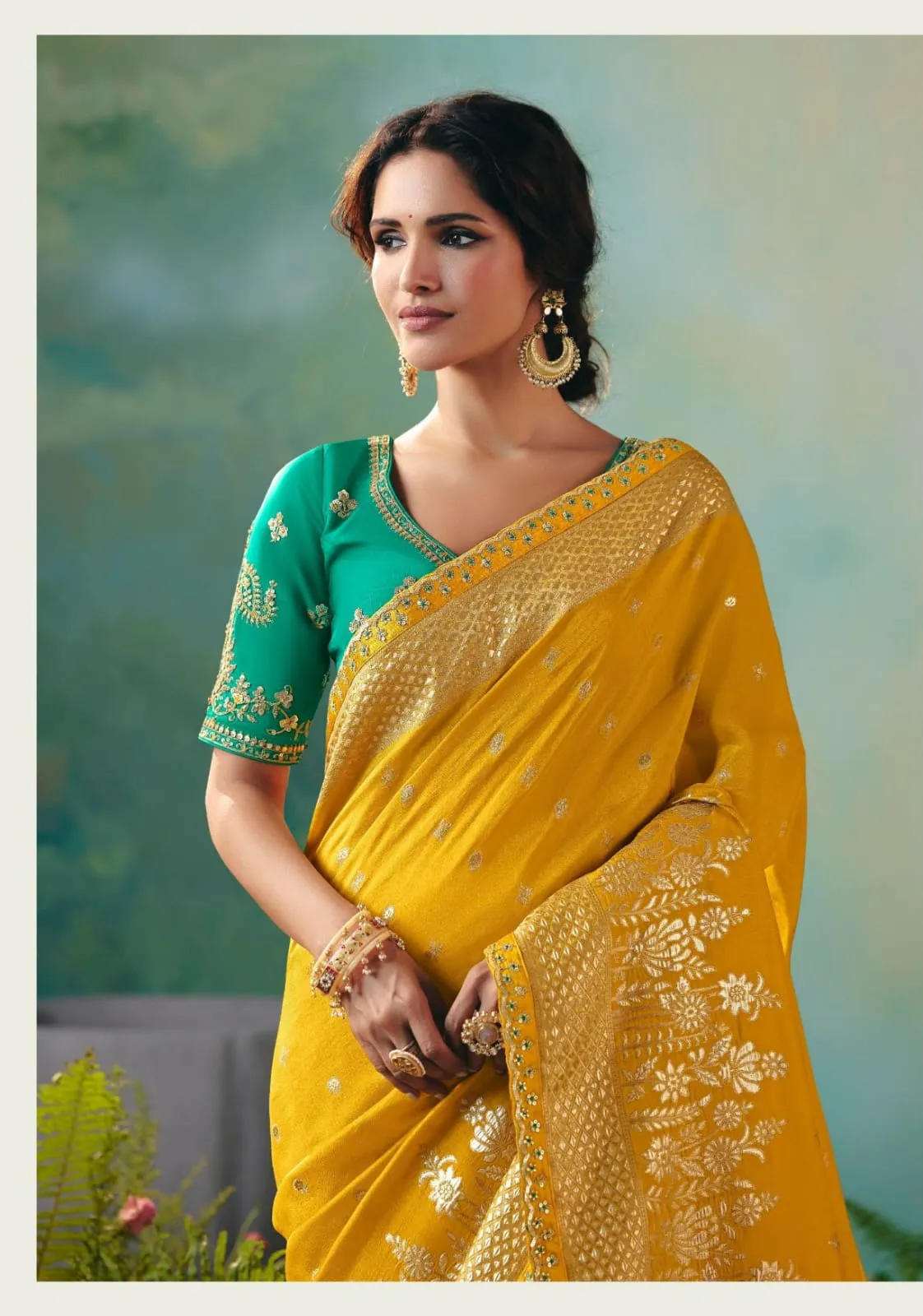 Premium Wedding Saree Design 2025 - Image 5