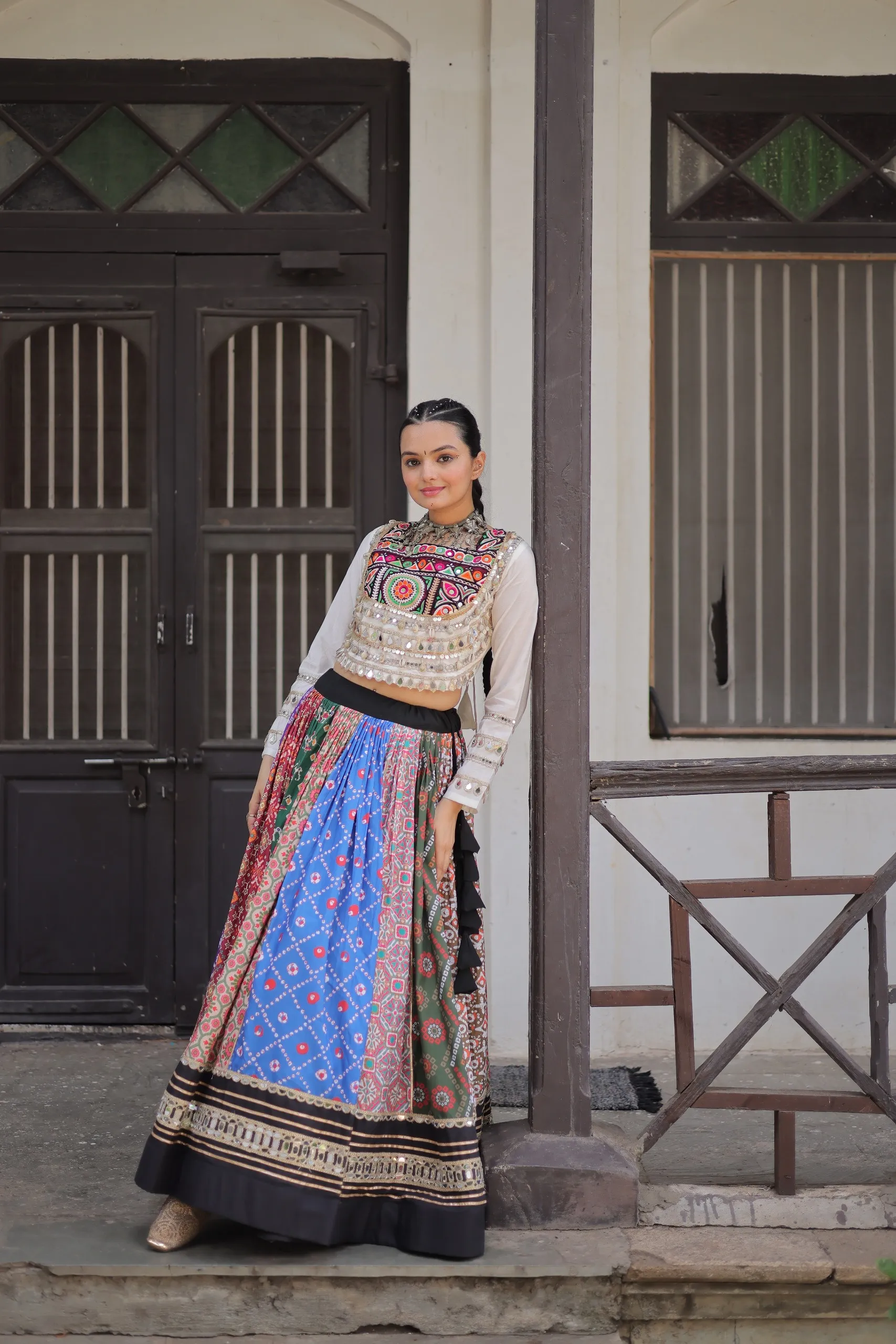 Readymade Multi Color Navratri Chaniya Choli - Image 3