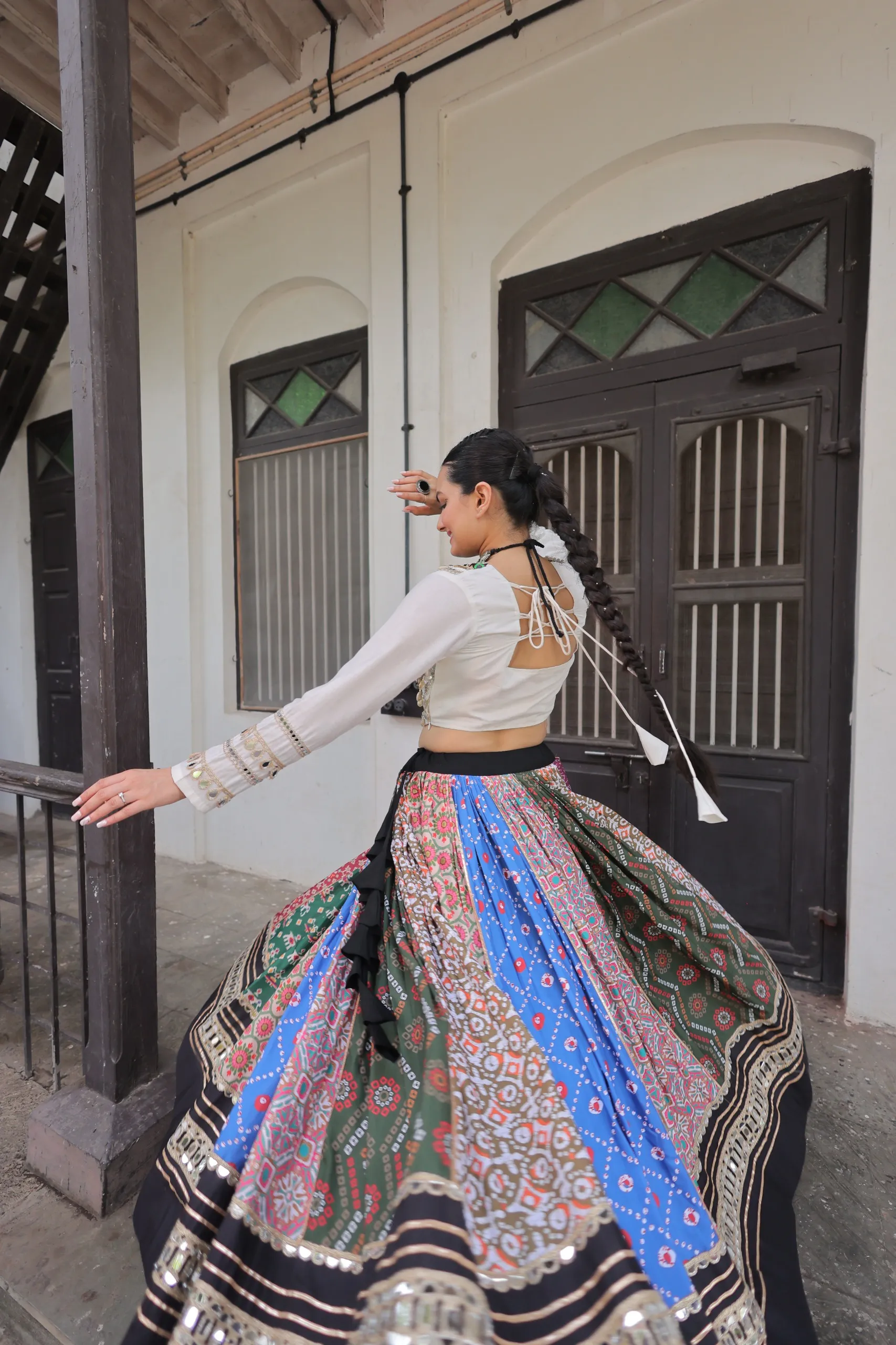 Readymade Multi Color Navratri Chaniya Choli - Image 4