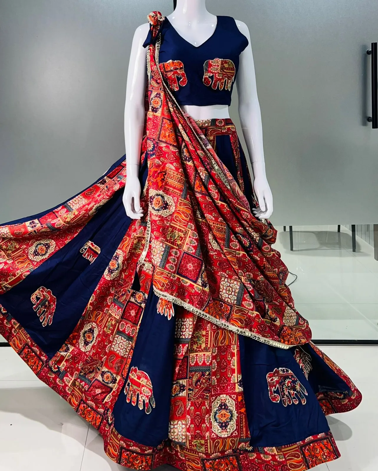 Readymade Printed Chaniya Choli Navratri 2025 - Image 3