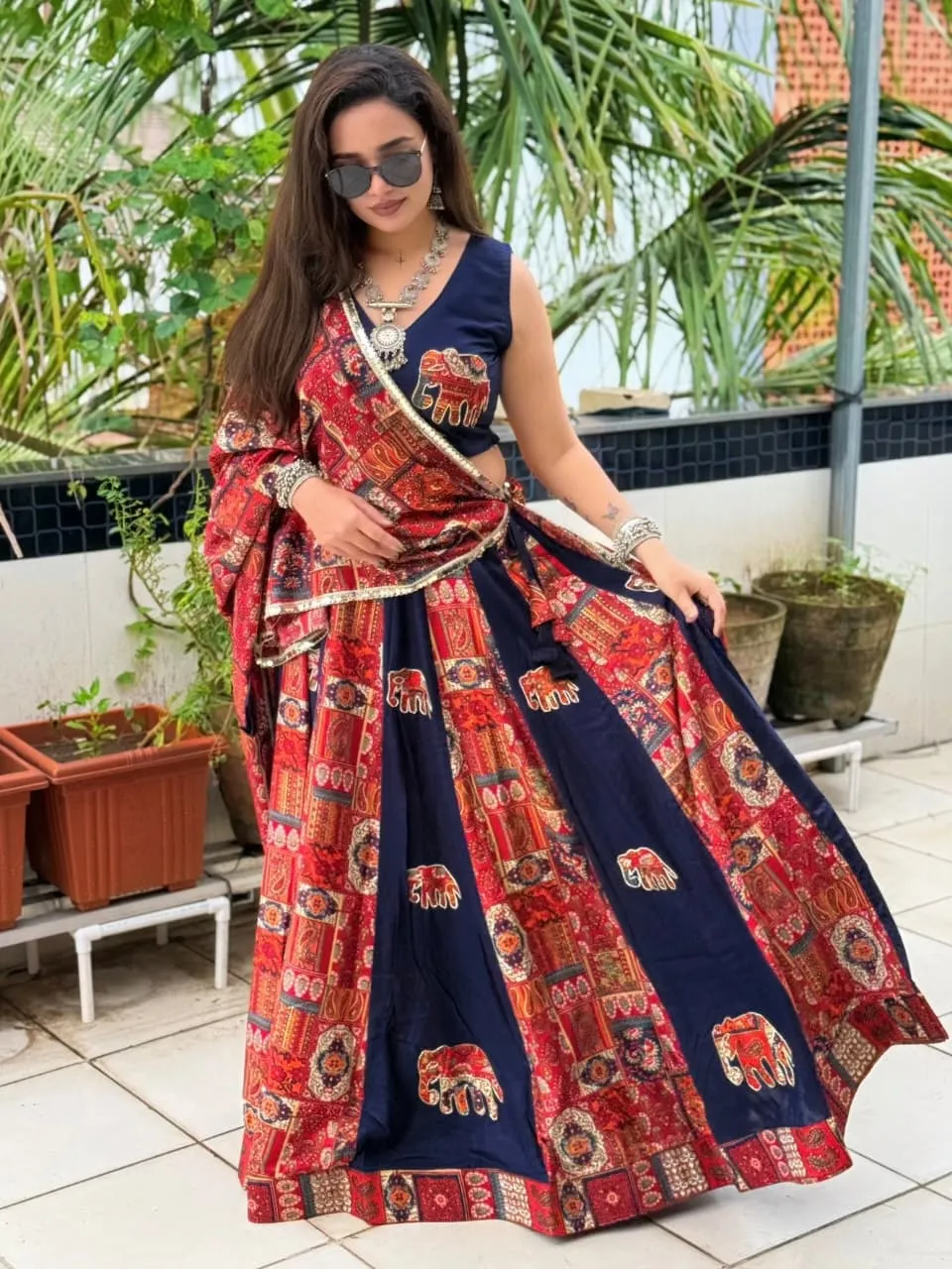 Readymade Printed Chaniya Choli Navratri 2025 - Image 4