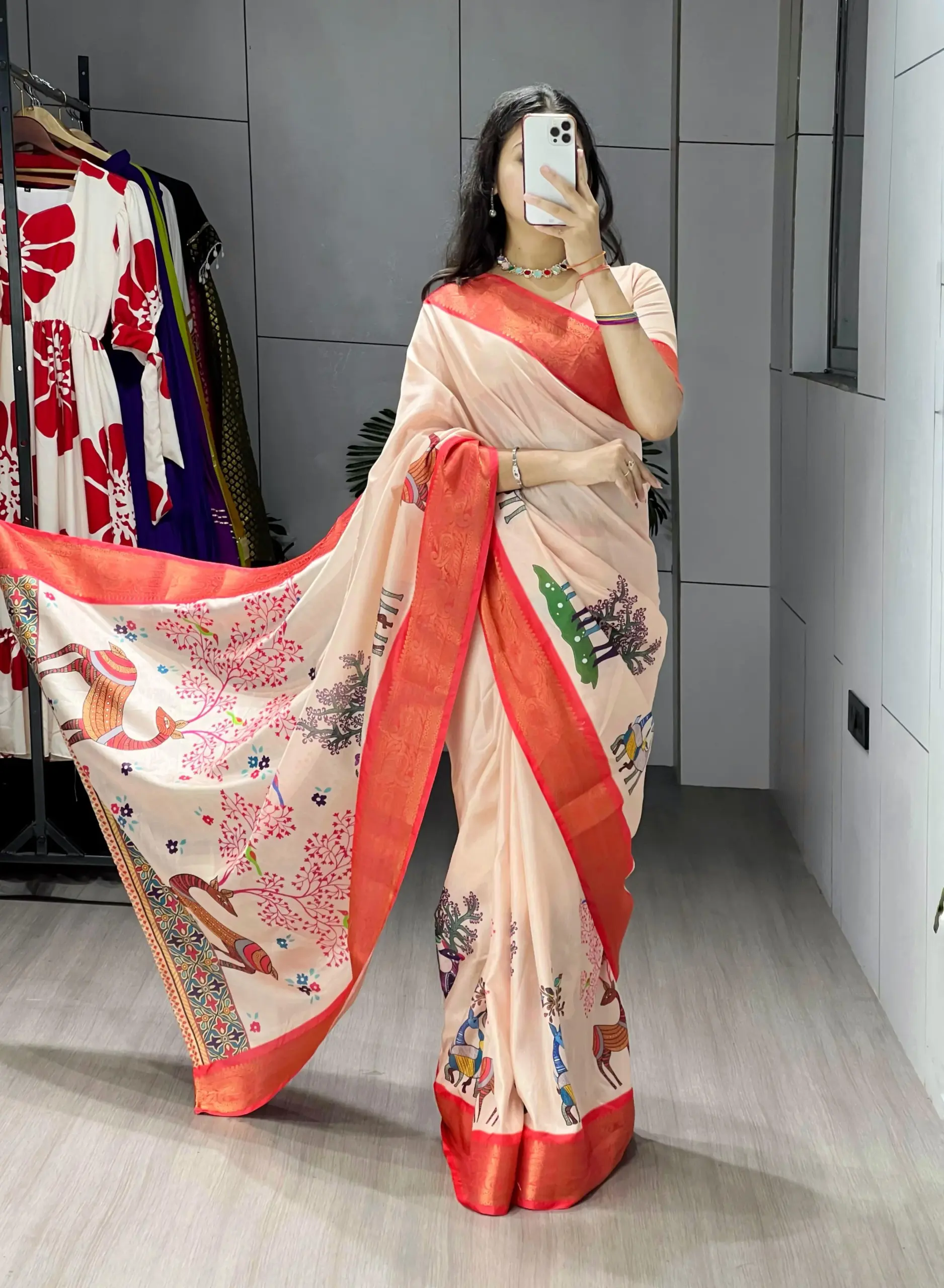 Soft Silk Printed Kalamkari Designs 2025