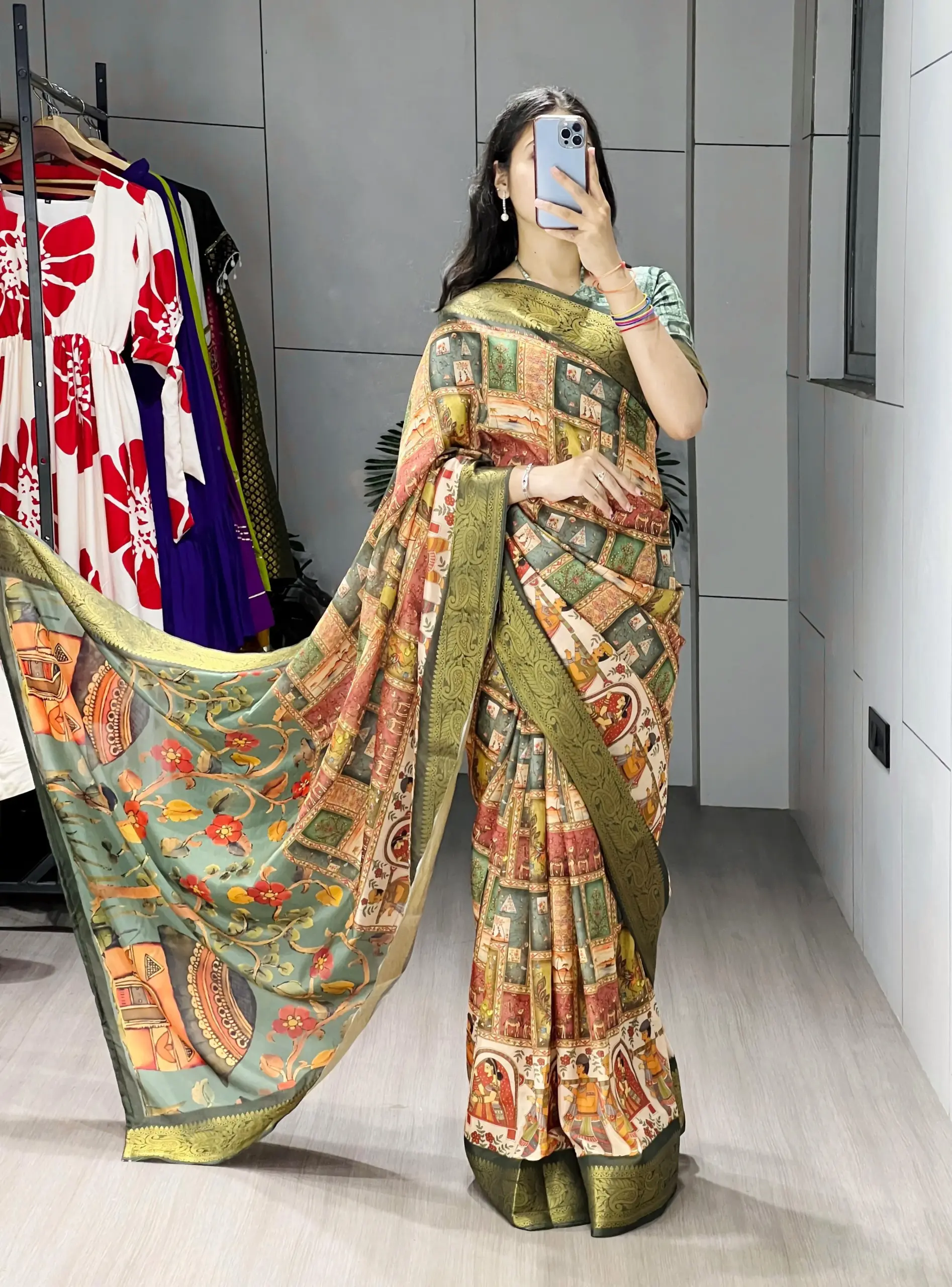 Soft Silk Printed Kalamkari Designs 2025 - Image 5
