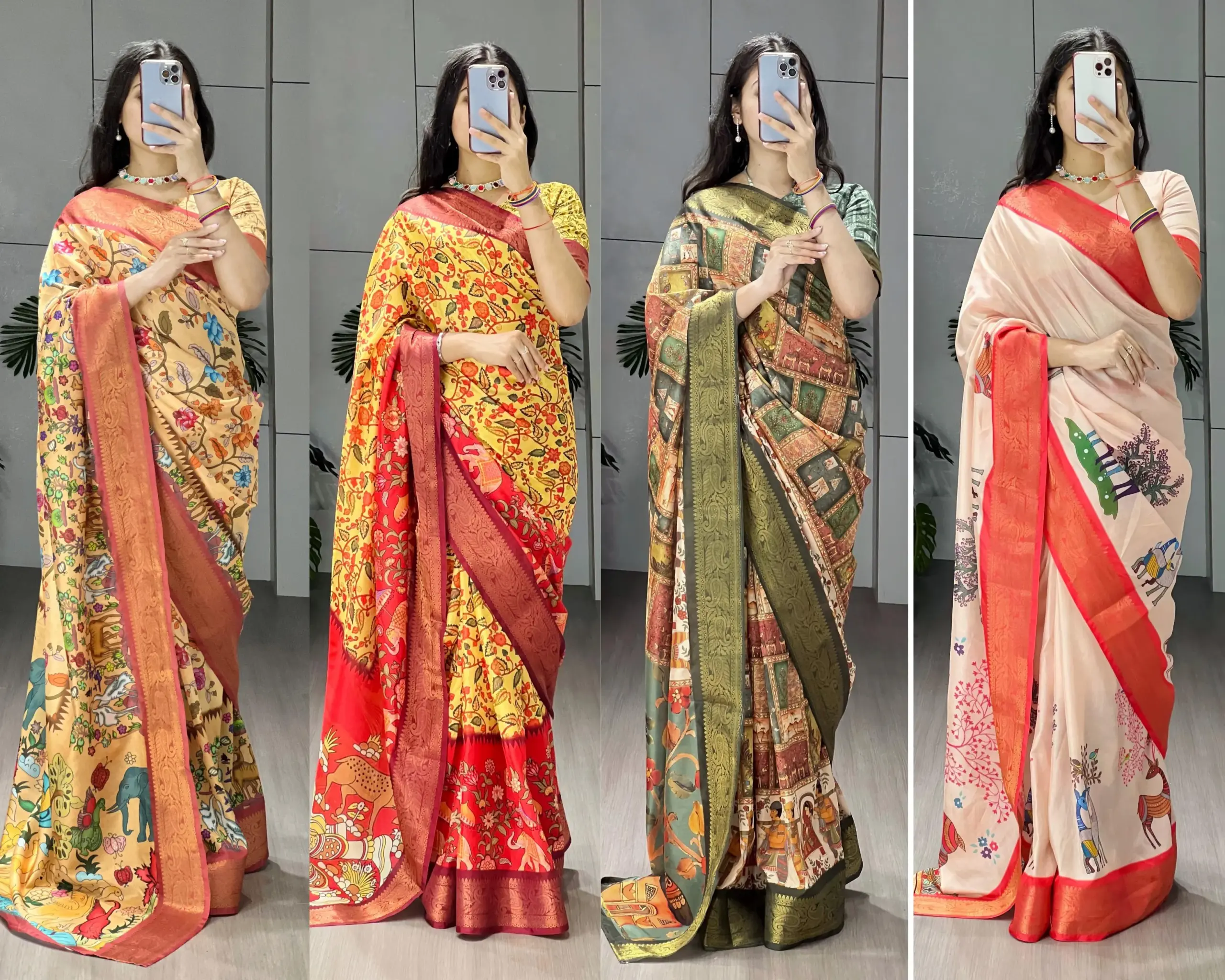 Soft Silk Printed Kalamkari Designs 2025 - Image 6