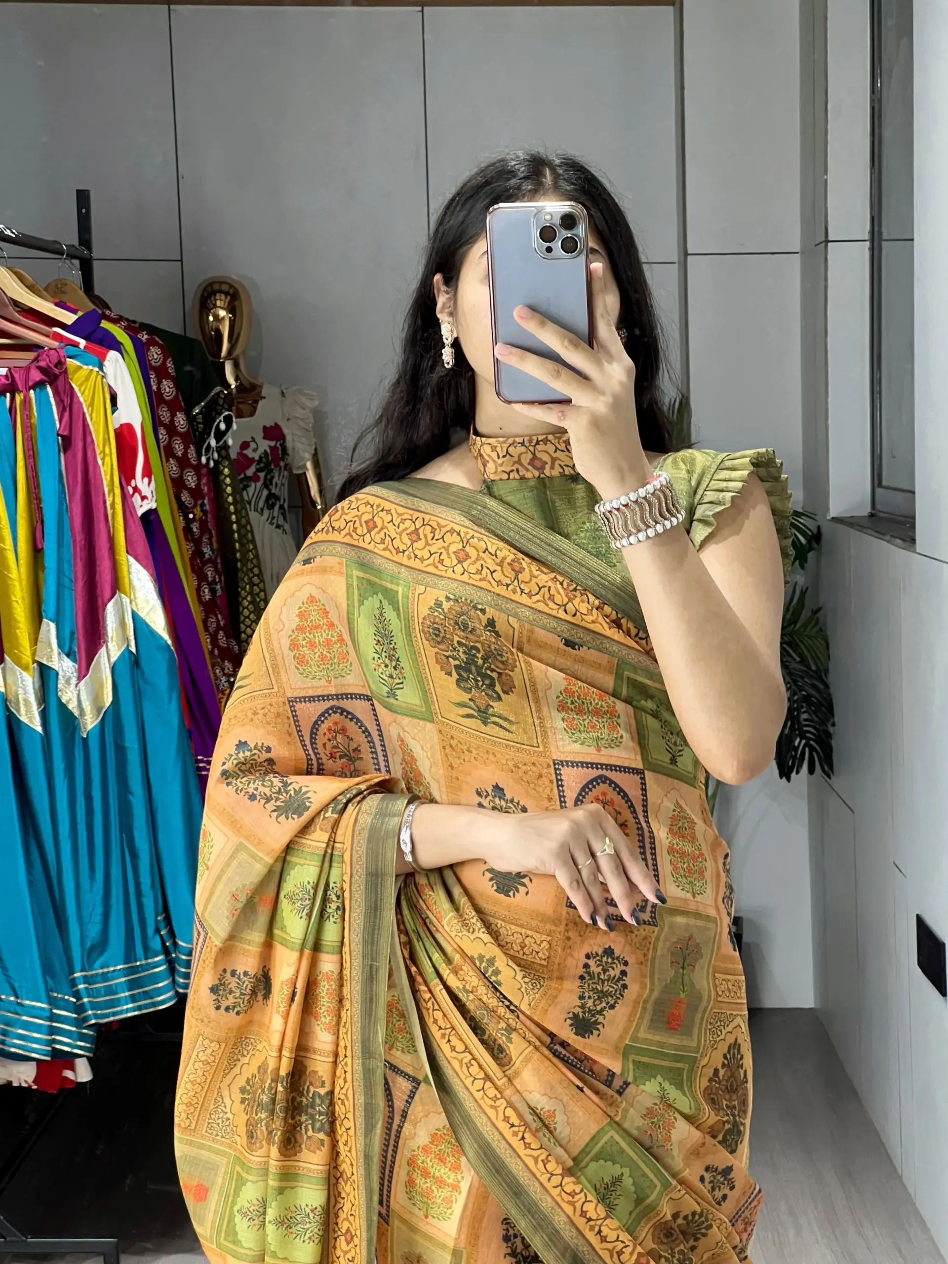 Stylish Printed Sarees for Diwali - Image 3