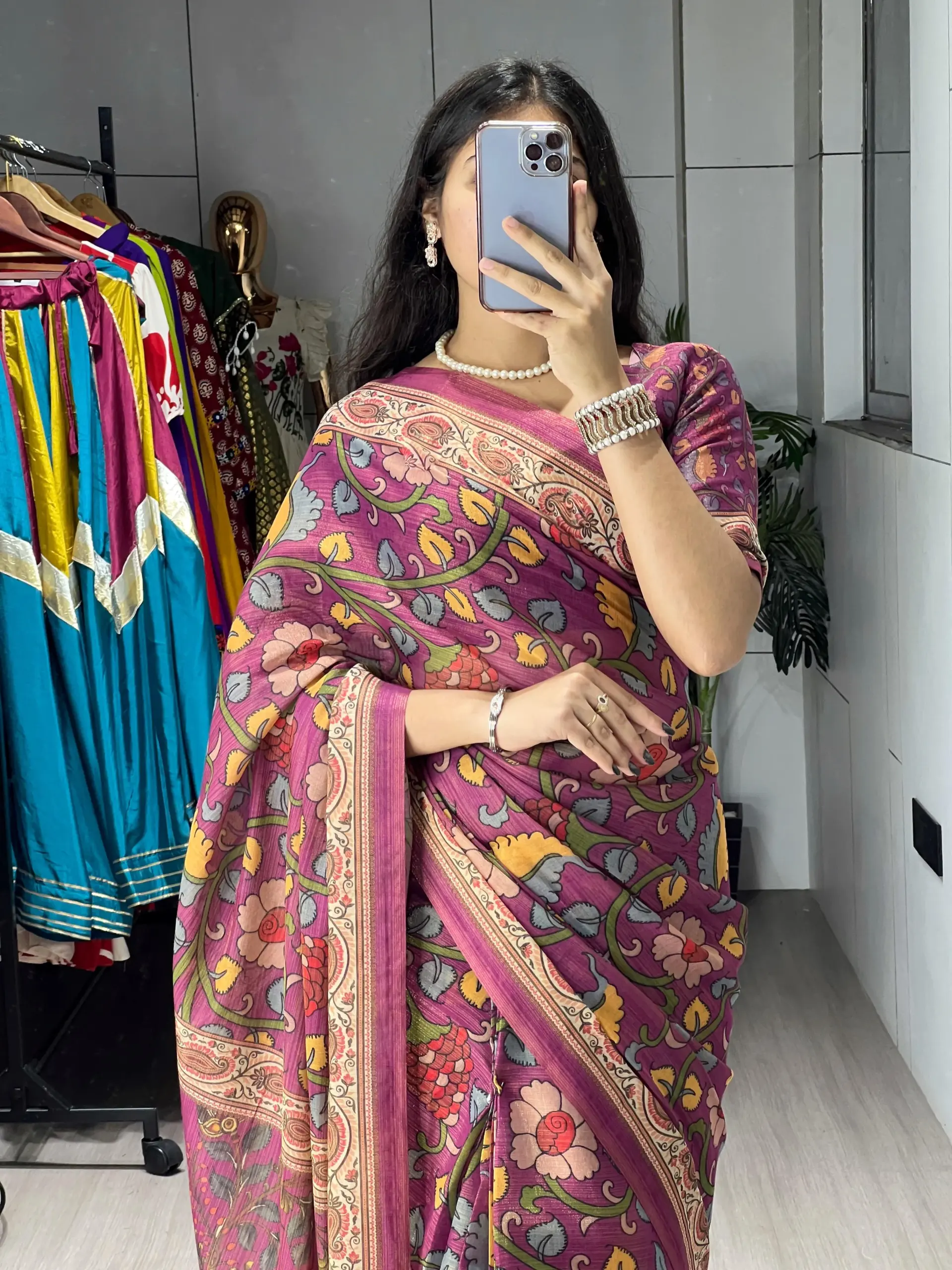 Stylish Printed Sarees for Diwali - Image 4