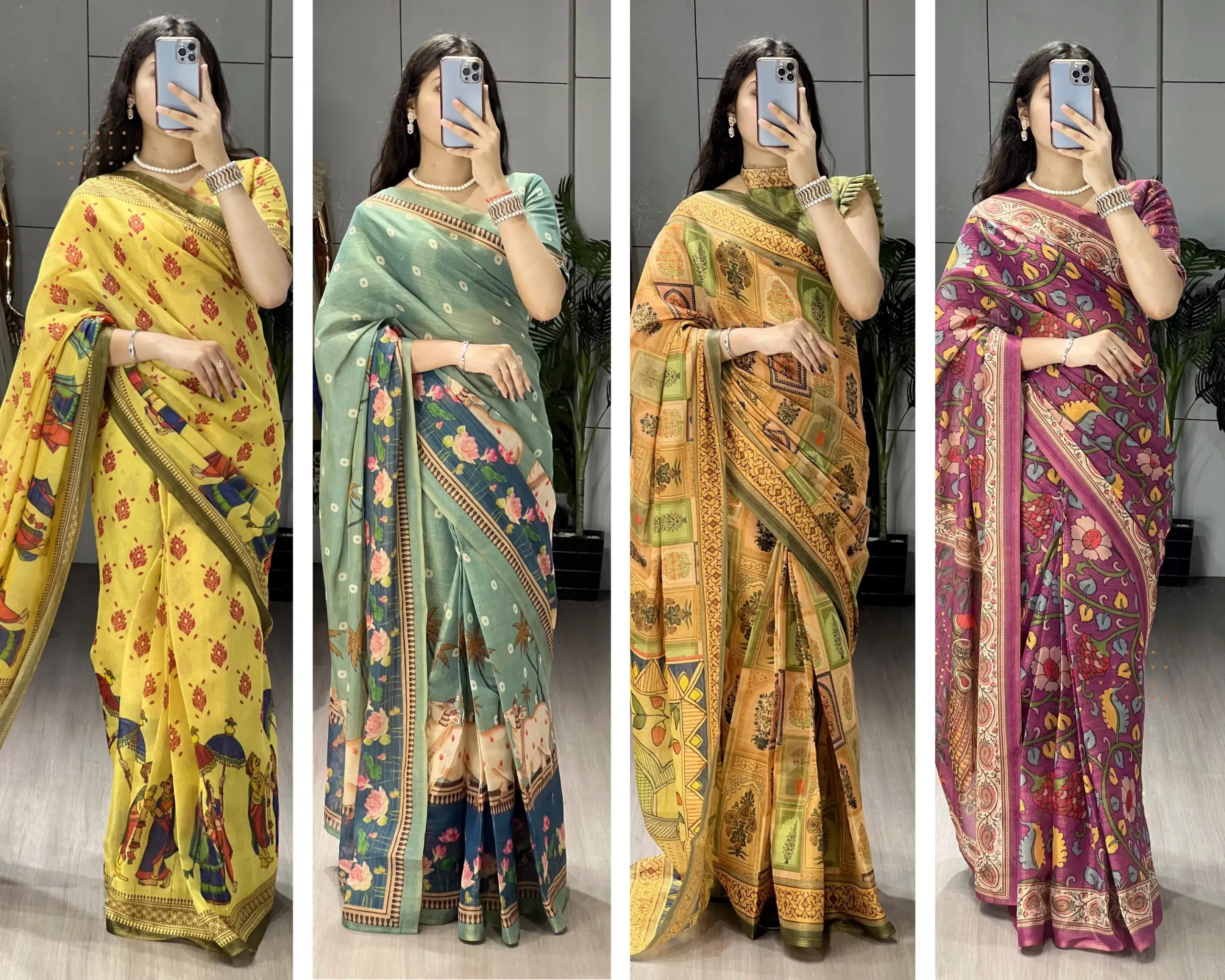 Stylish Printed Sarees for Diwali - Image 6