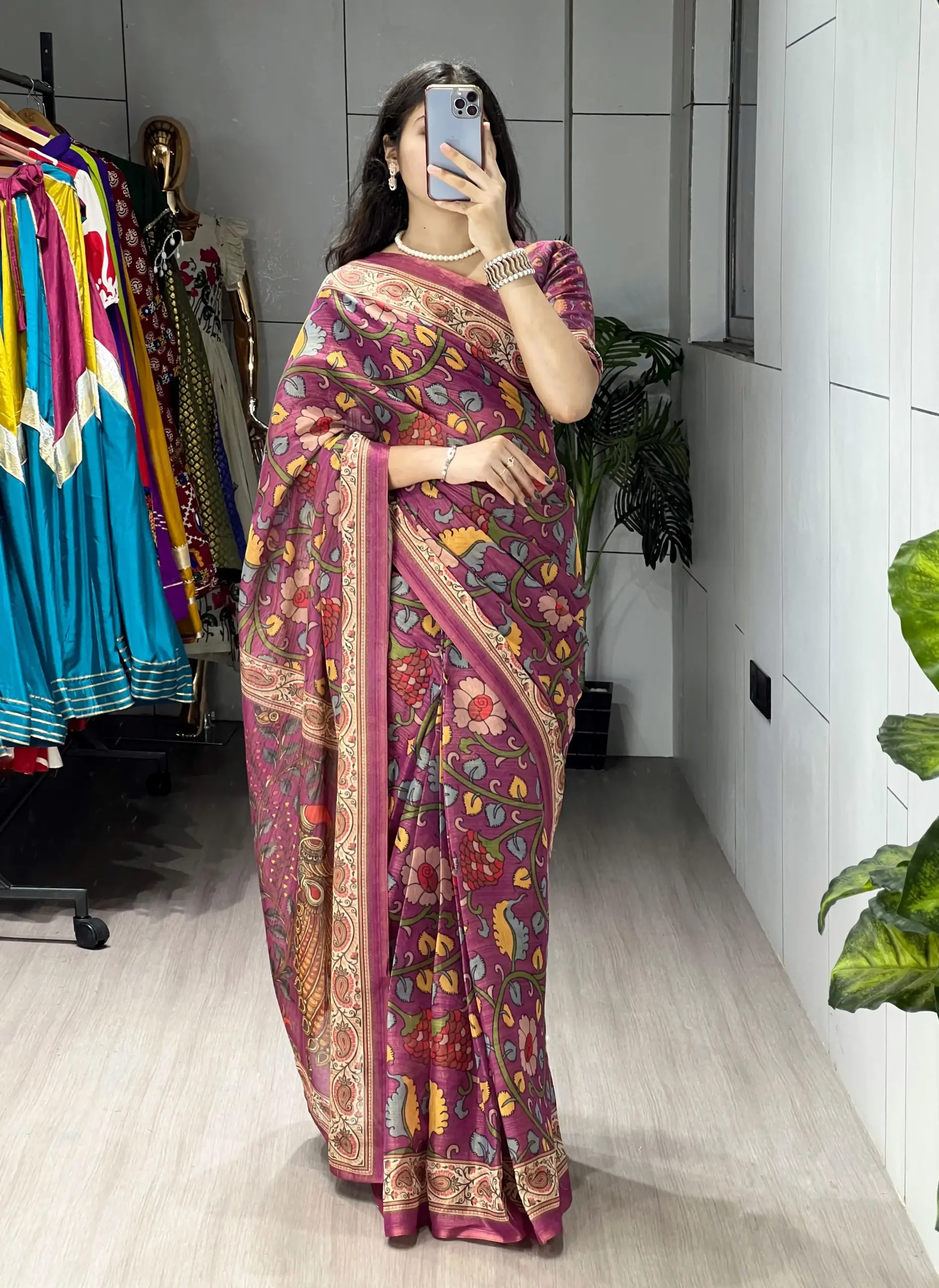 Stylish Printed Sarees for Diwali - Image 7