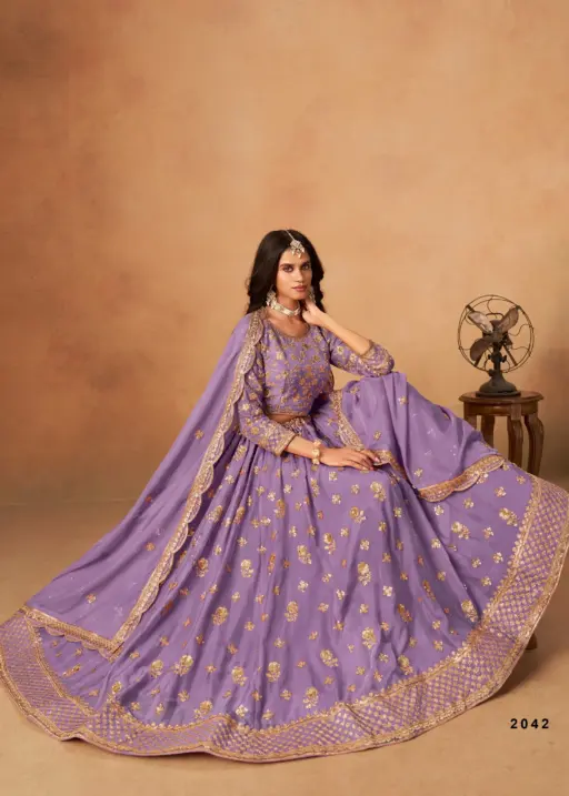 Wedding Wear Organza Lehenga Choli 2025