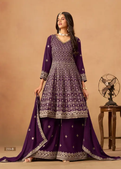 Wedding Wear Premium Plazzo Suit Set