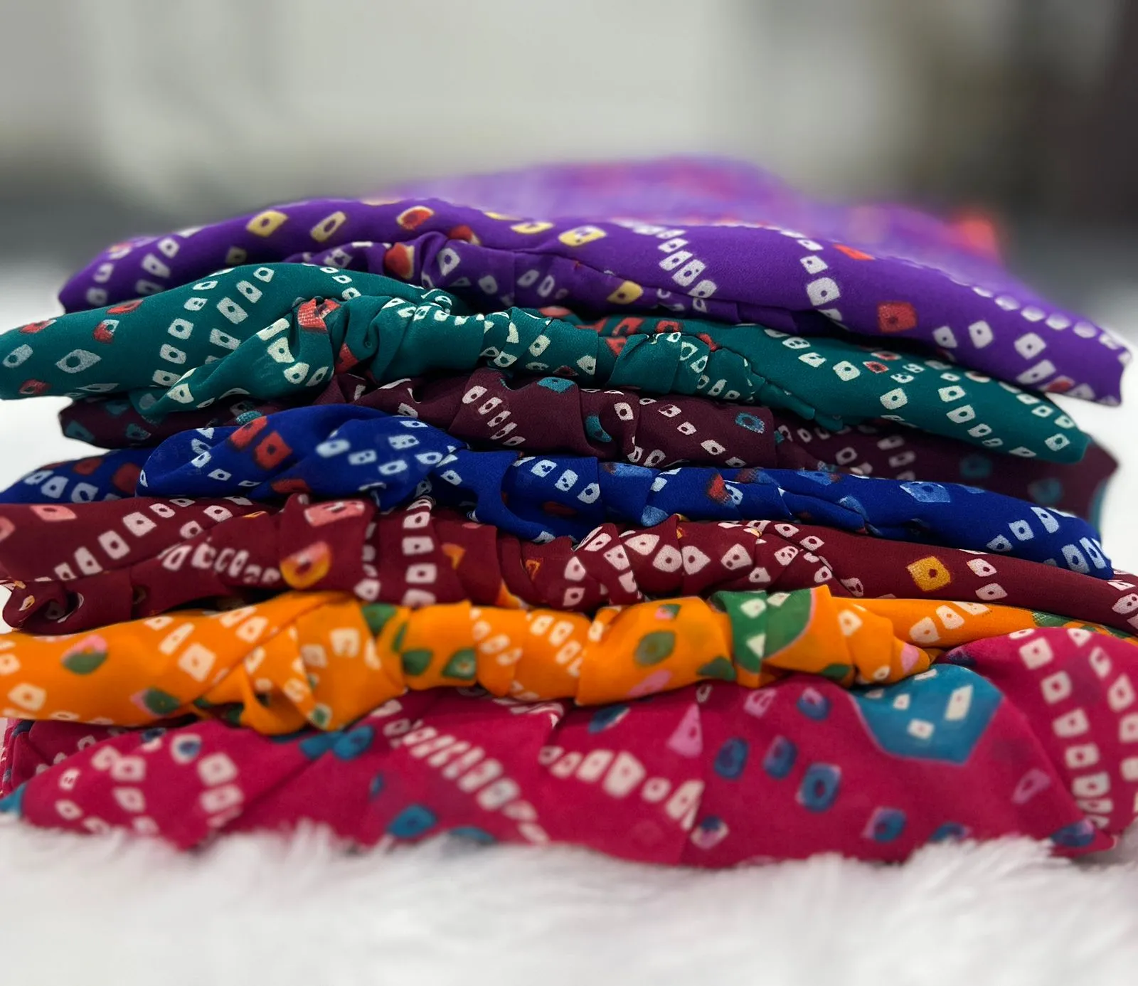 Bandhni Printed Tunic Kurti Top - Image 7