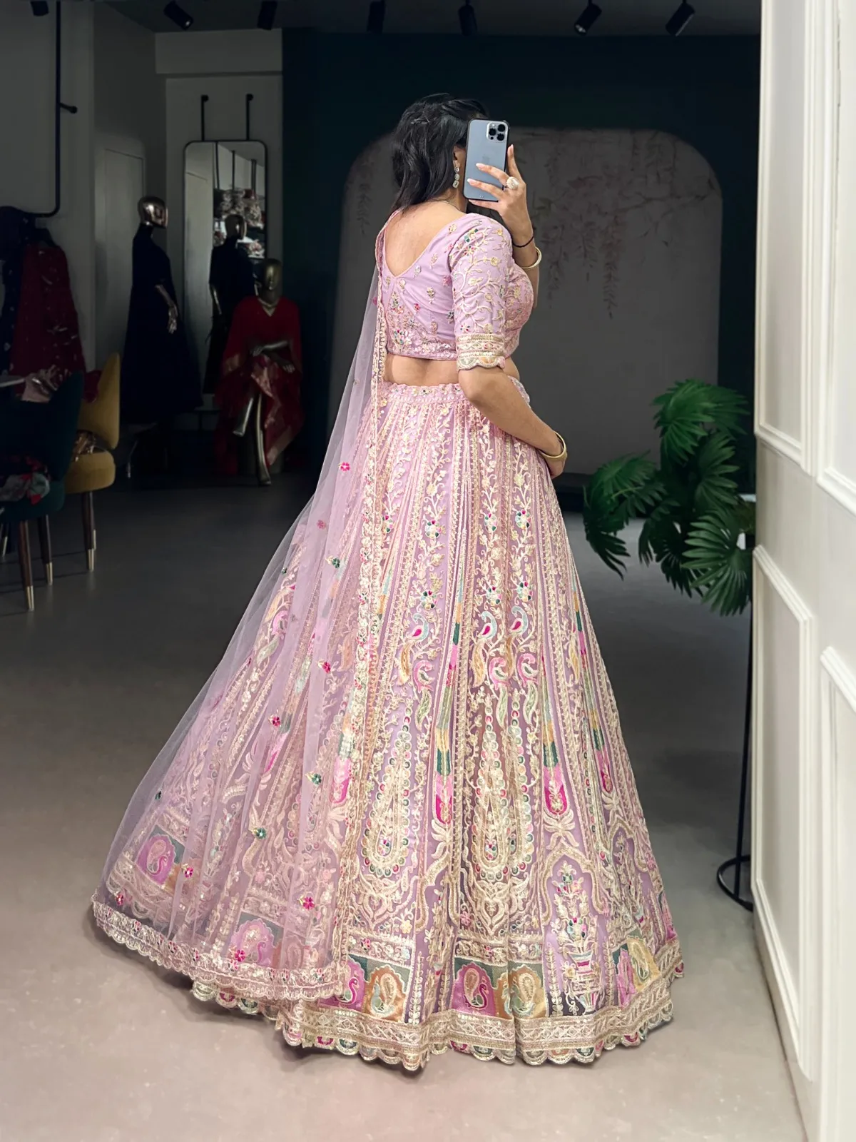 Bridesmaid Pastel Color Lehenga Choli - Image 3