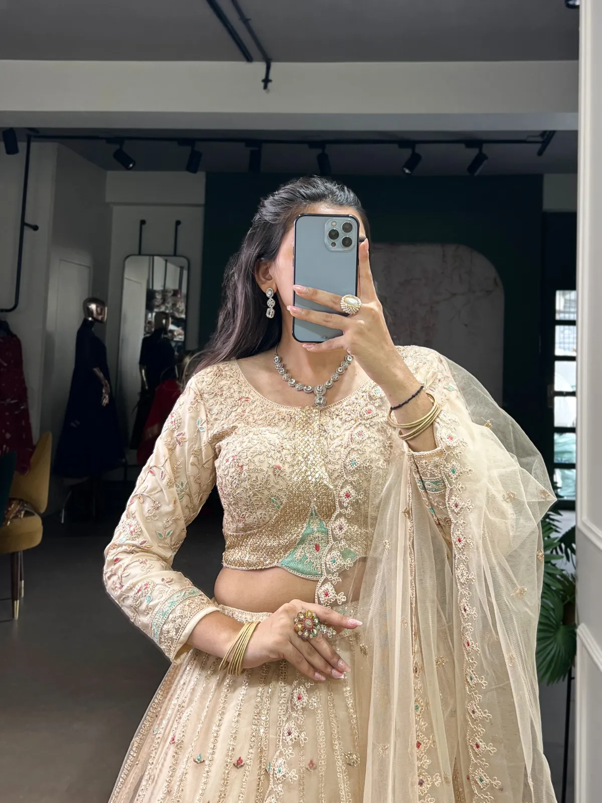 Bridesmaid Pastel Color Lehenga Choli - Image 4