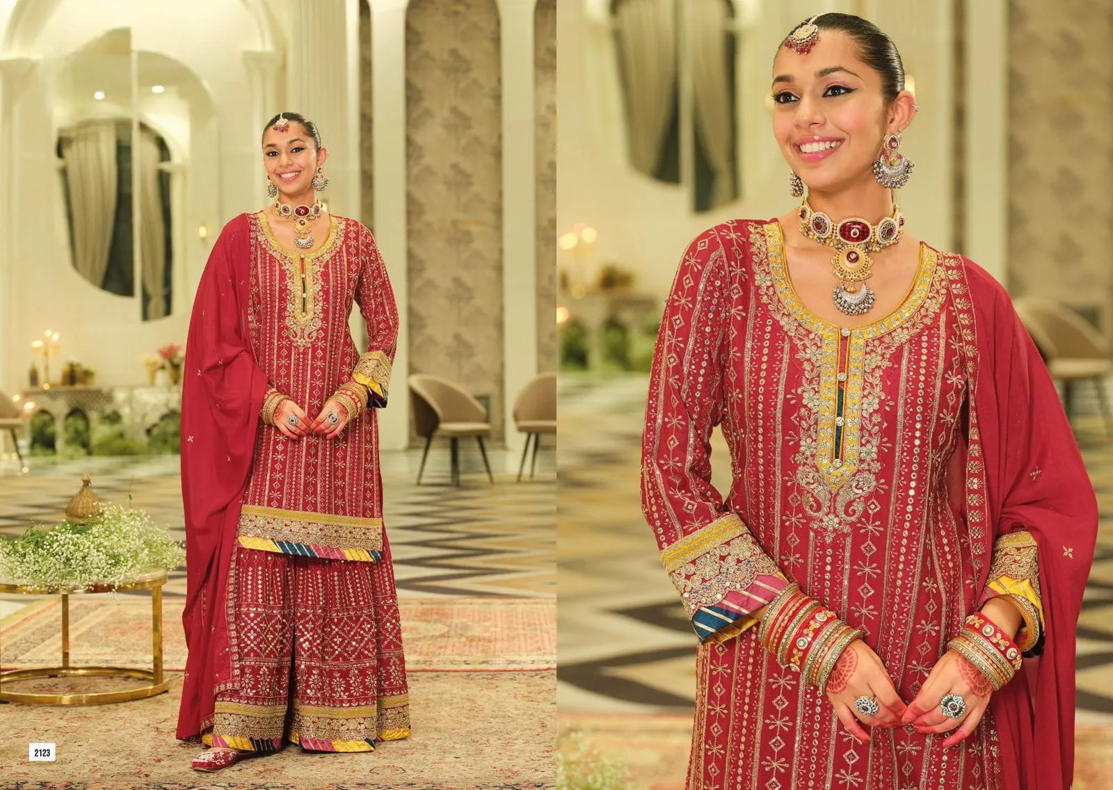Indian Wedding Sharara Salwar Suit - Image 4