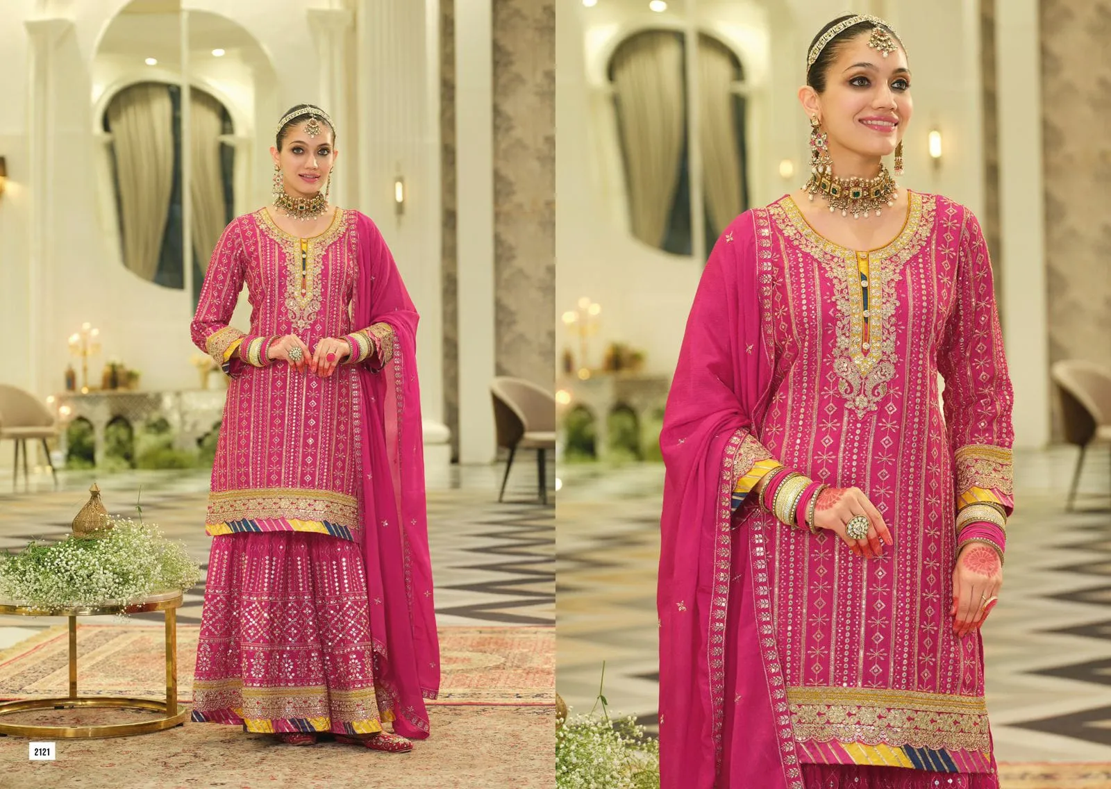 Indian Wedding Sharara Salwar Suit - Image 5