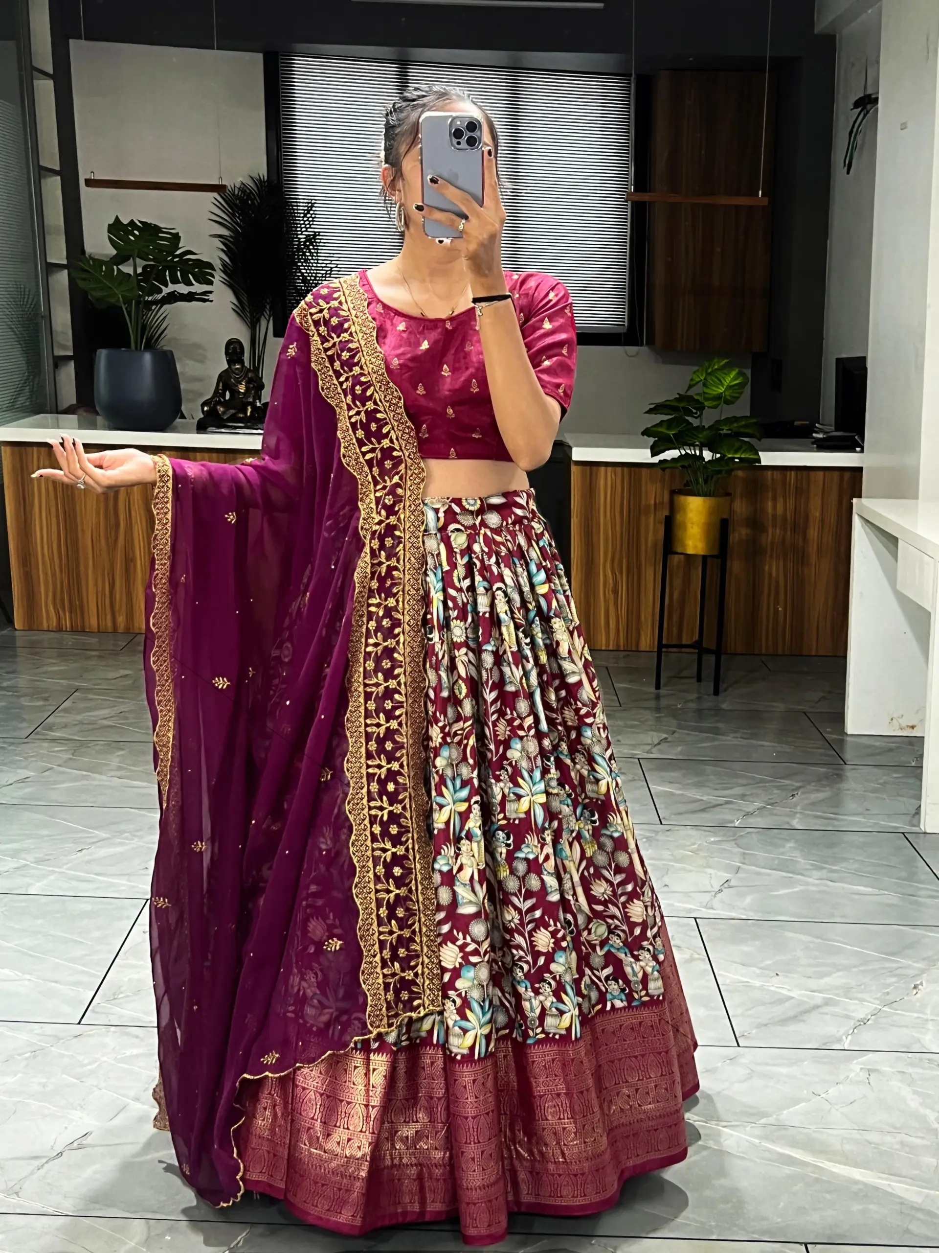 Kalamkari Lehenga Collection 2025 - Image 2