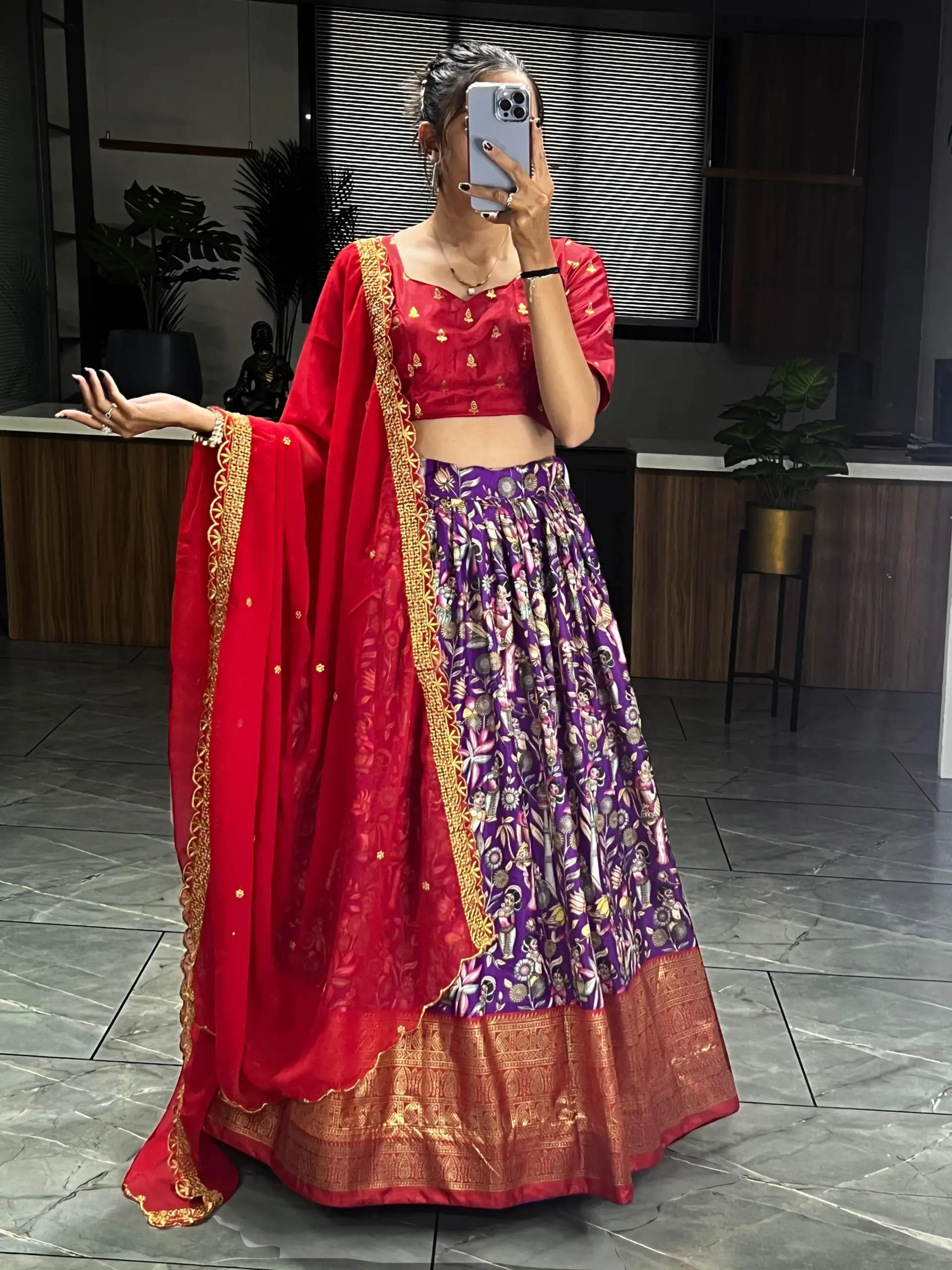 Kalamkari Lehenga Collection 2025 - Image 4
