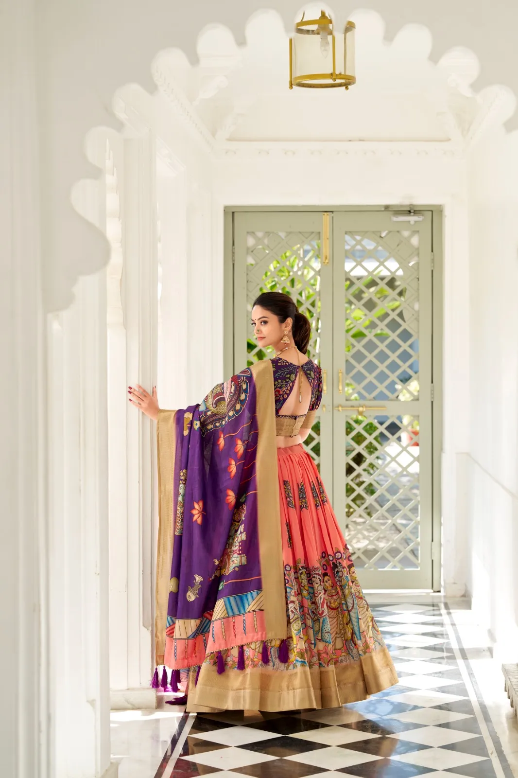 Kalamkari Printed Lehenga Choli Design - Image 6