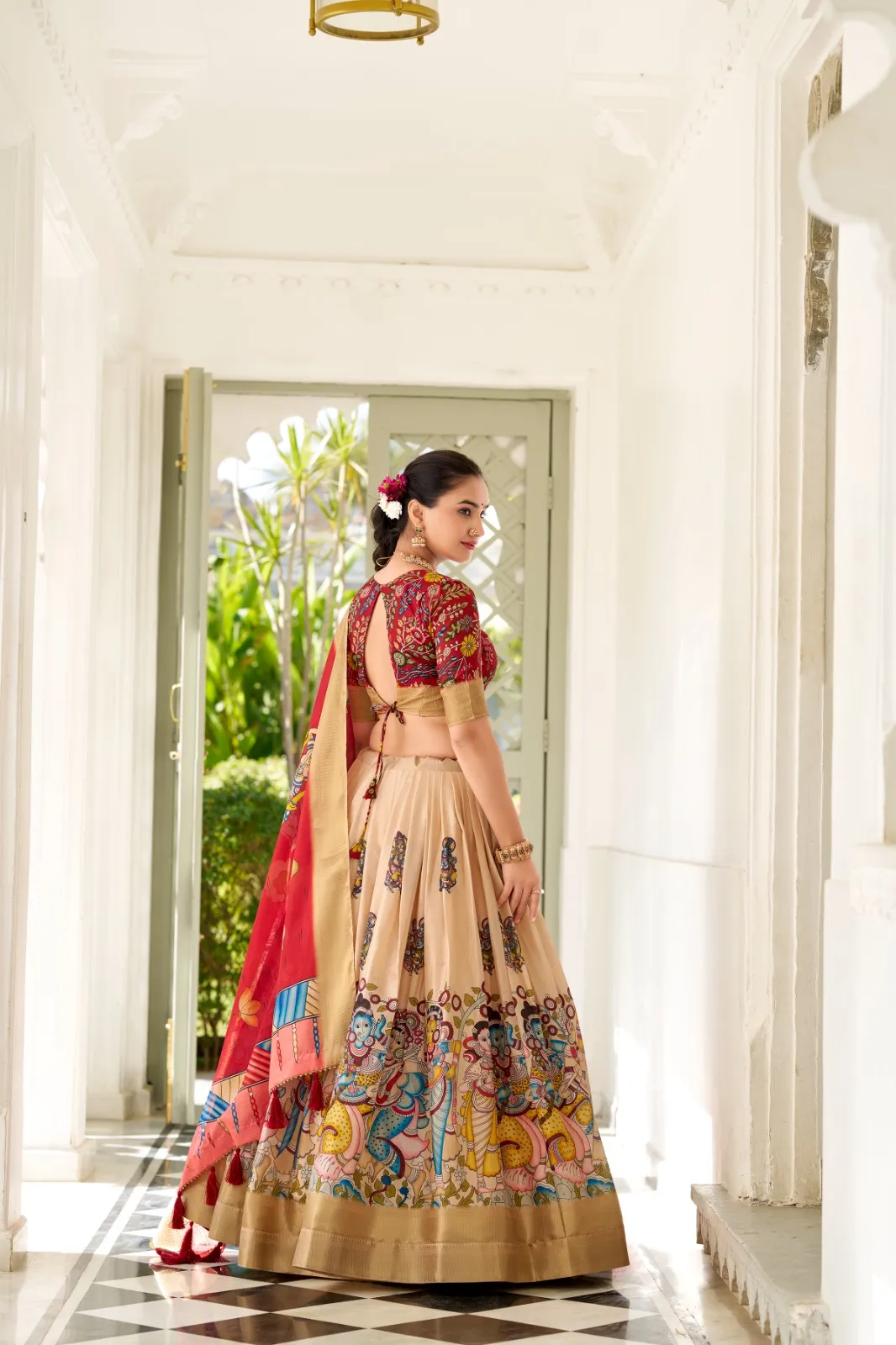 Kalamkari Printed Lehenga Choli Design - Image 8