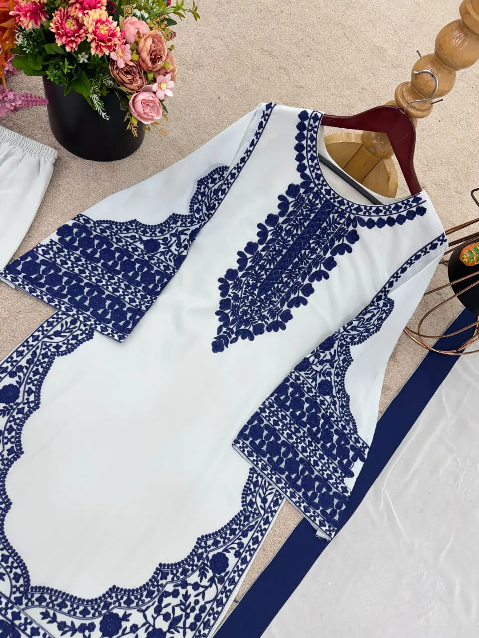 Pakistani Style Readymade Straight Suit - Image 2