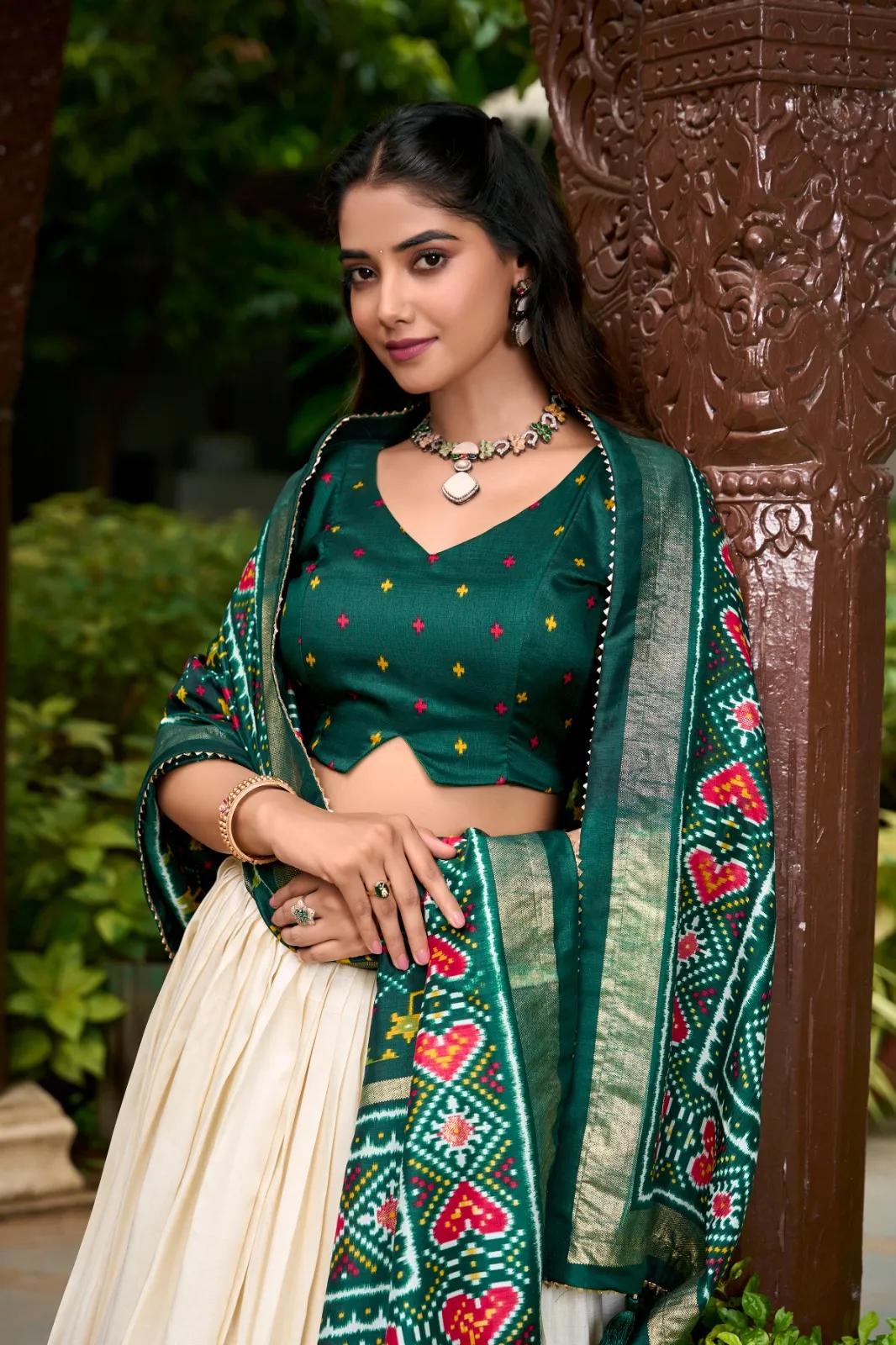 Patola Printed Chaniya Choli Design - Image 4
