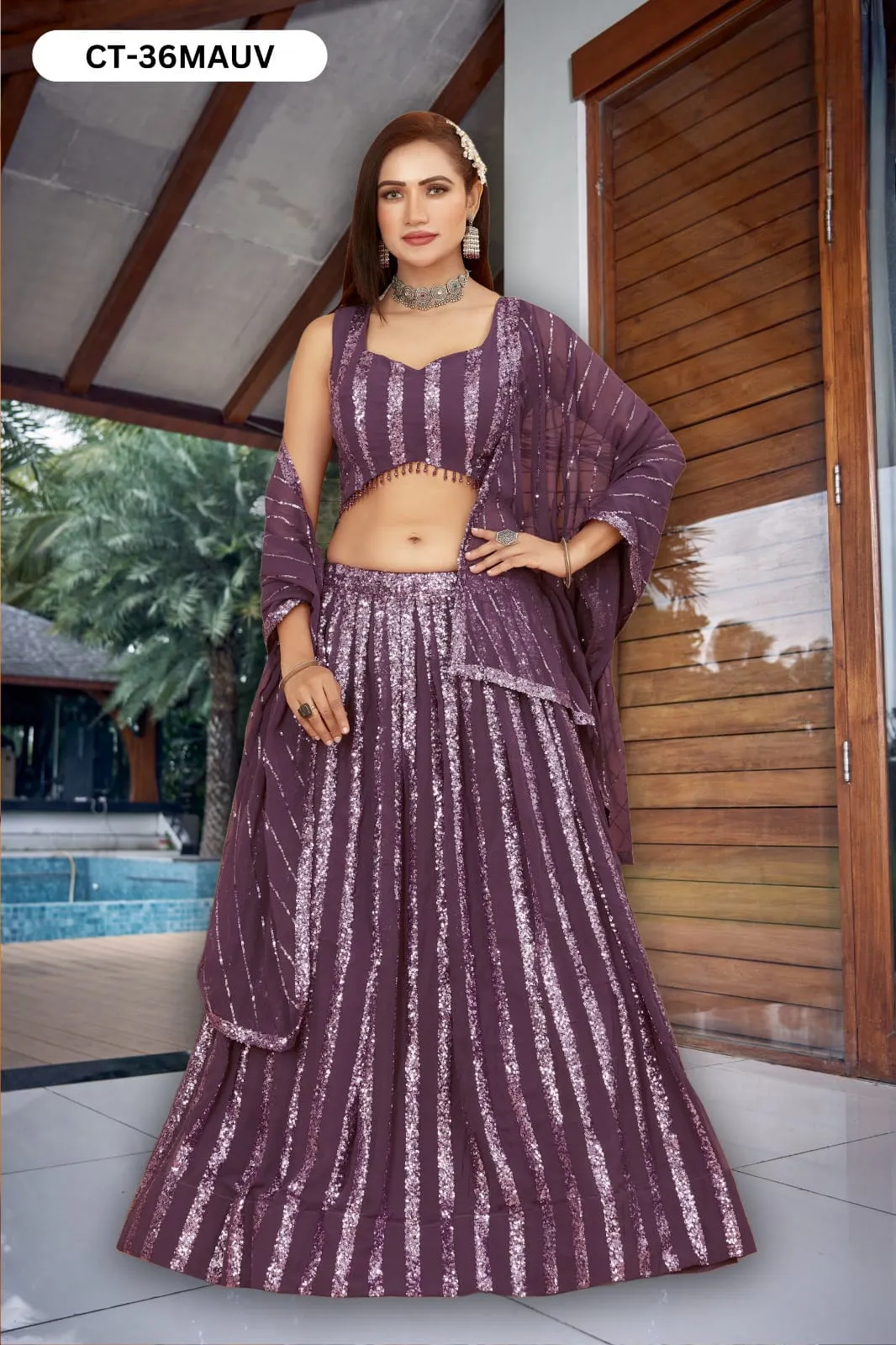 Sangeet Wear Readymade Lehenga - Image 4