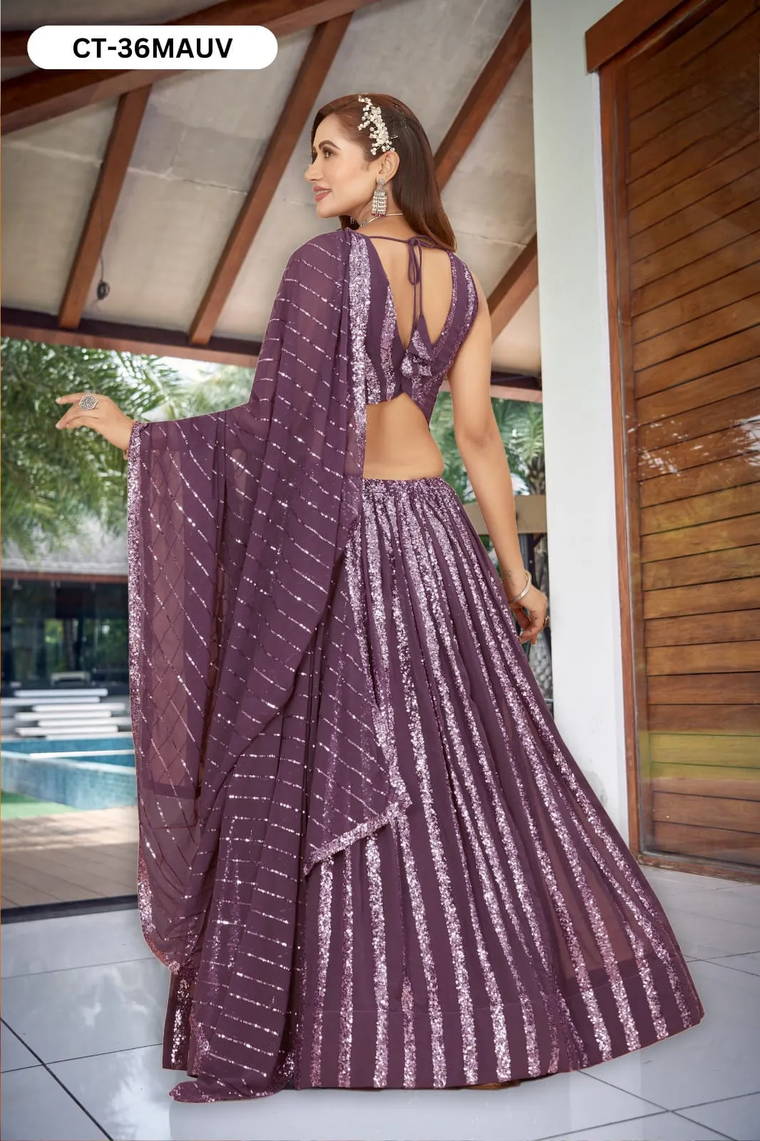 Sangeet Wear Readymade Lehenga - Image 7