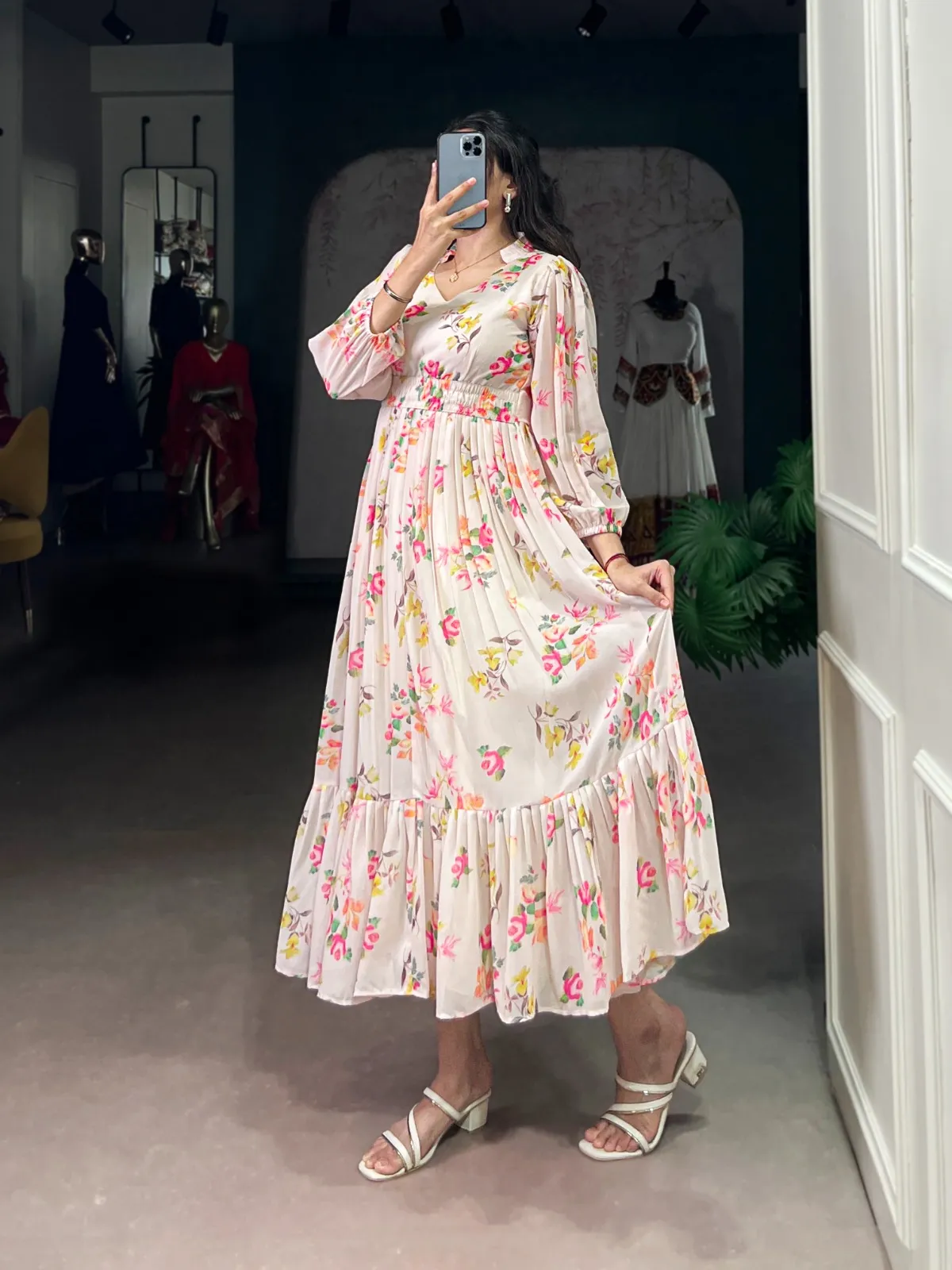 Trending Floral Printed Frock