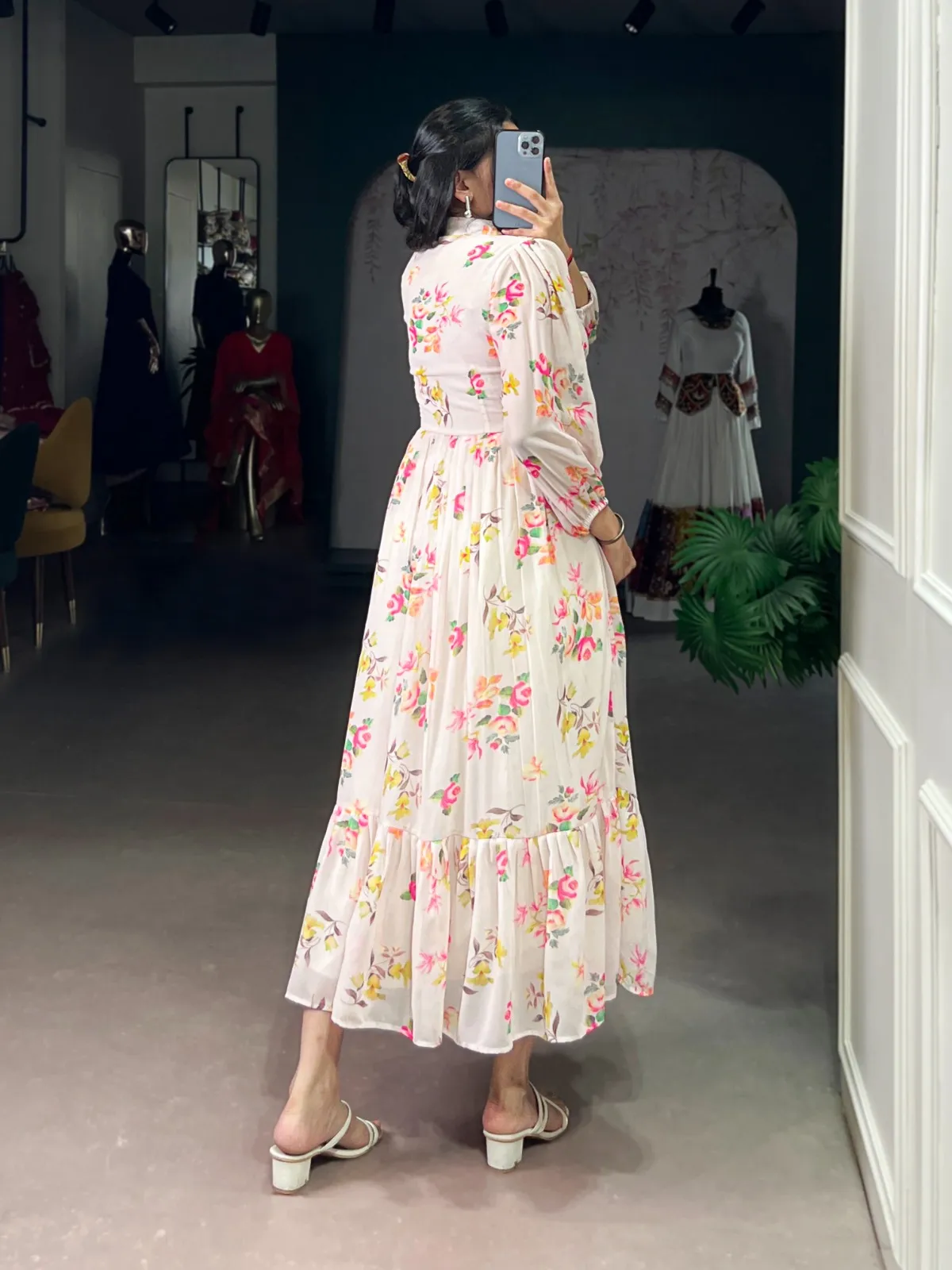 Trending Floral Printed Frock - Image 4