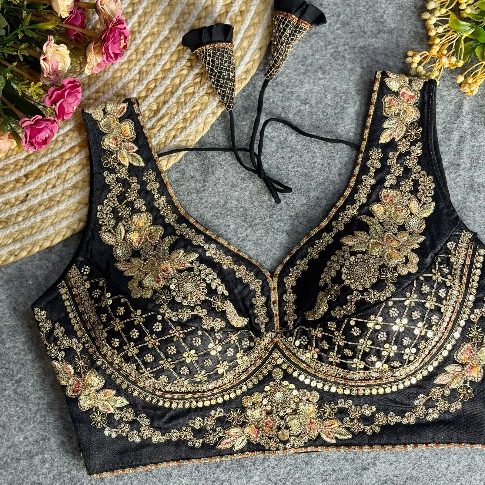 Wedding Special Readymade Embroidery Blouse - Image 11