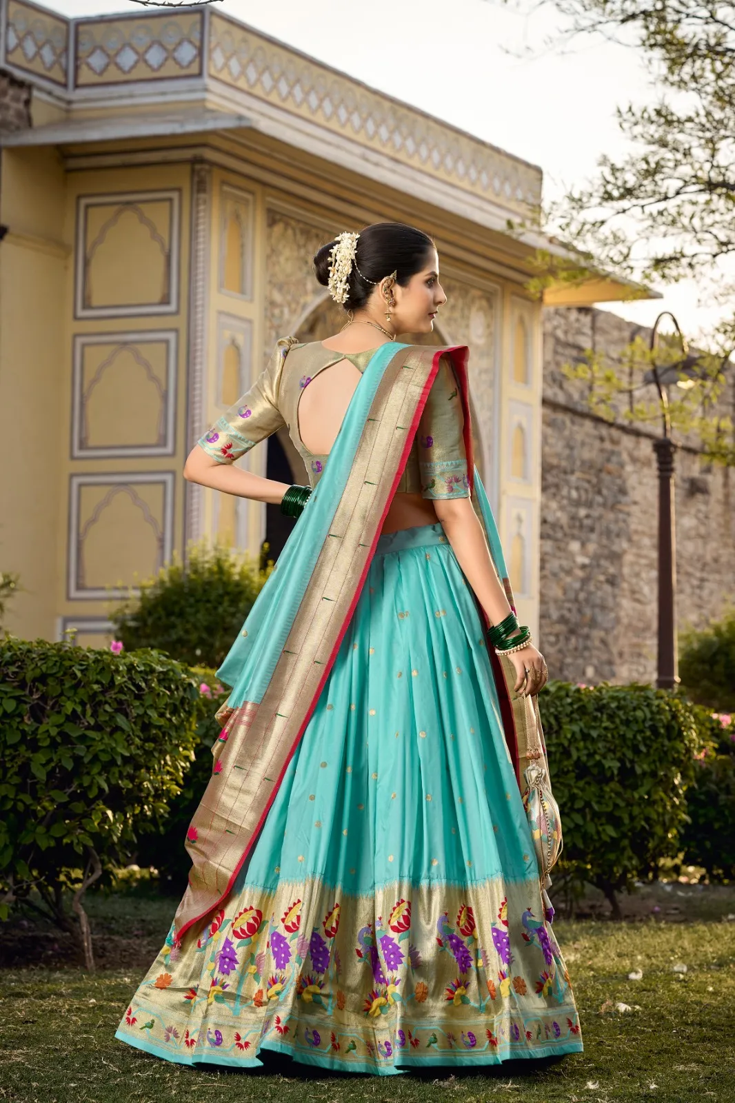 Wedding Wear Paithani Lehenga Choli - Image 3