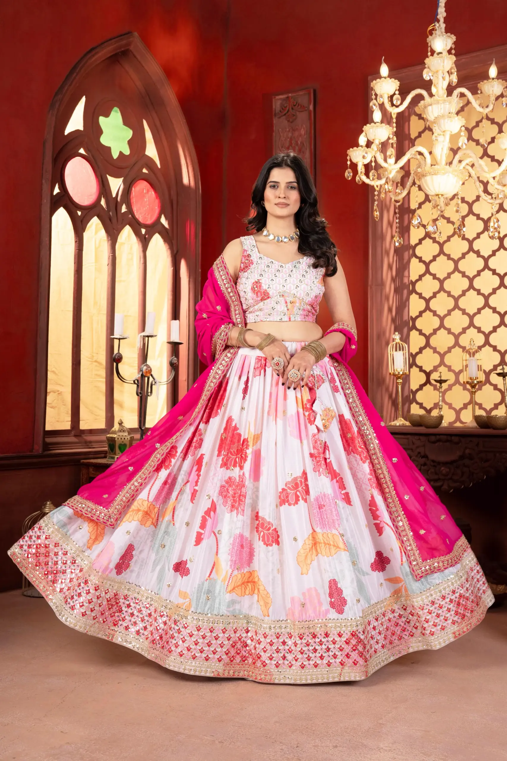 Big Waist Lehenga Choli Design Plus Size