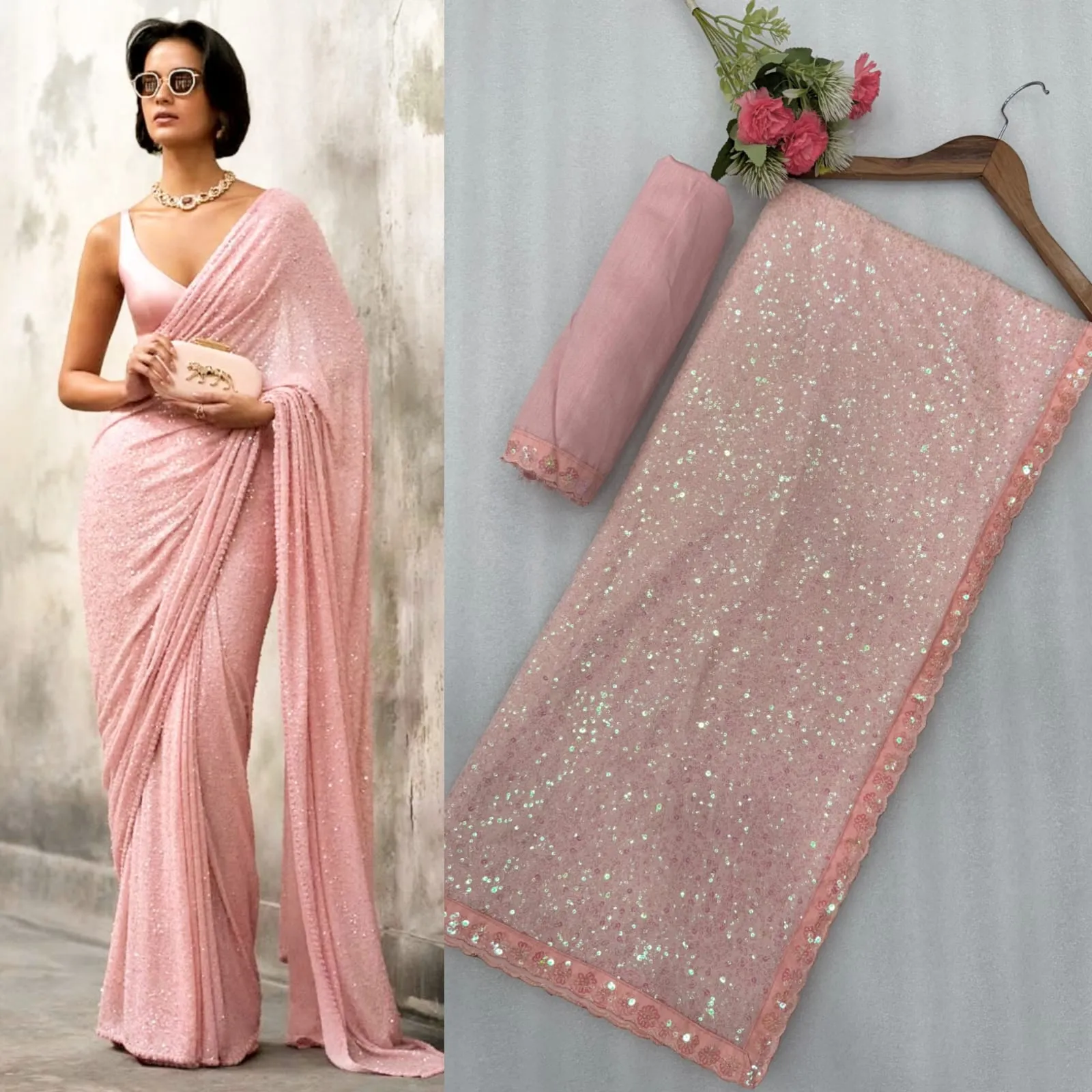 Boutique Bollywood Sequence saree