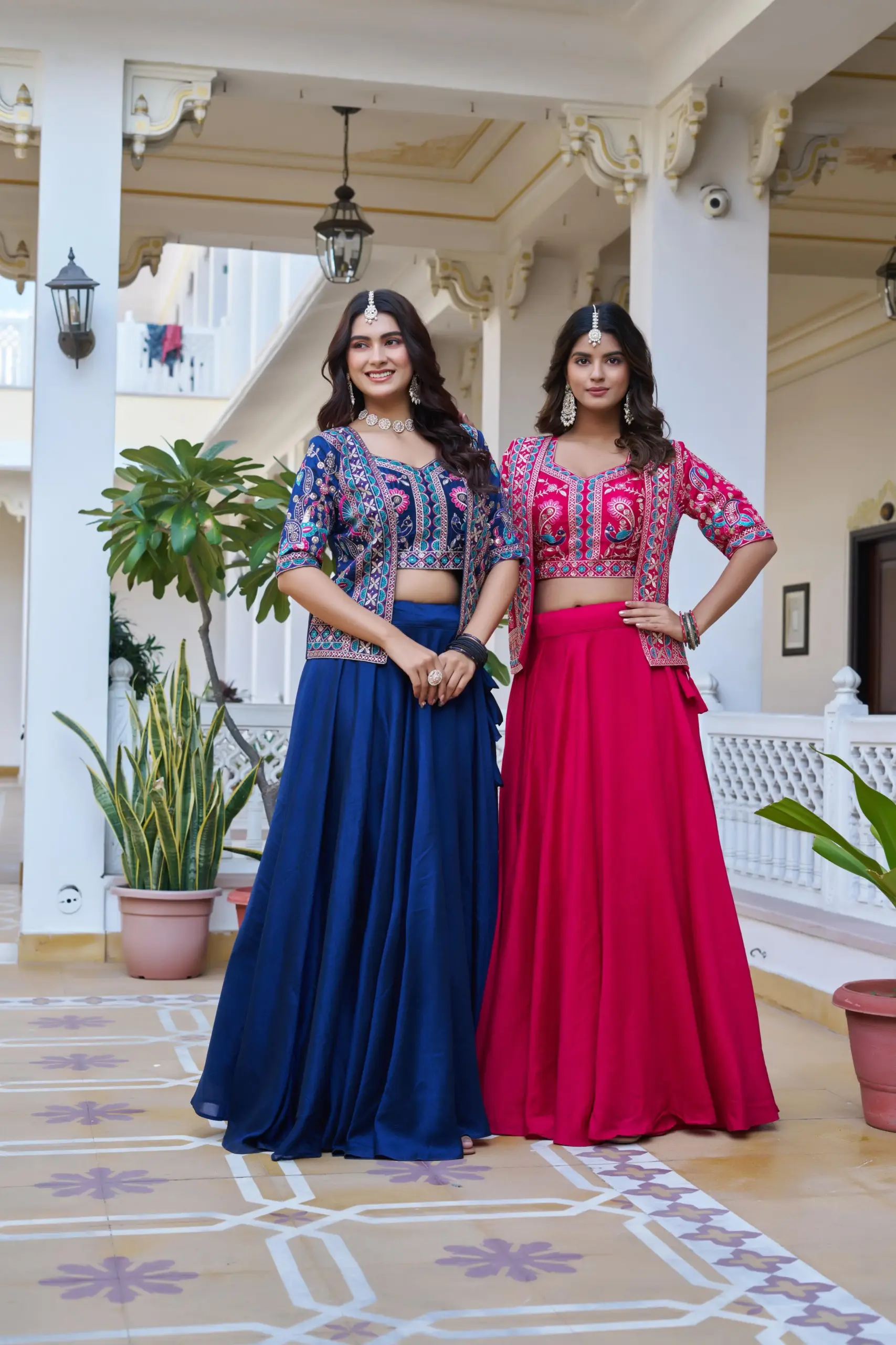 Designer Readymade Lehenga with Koti Design - Image 4