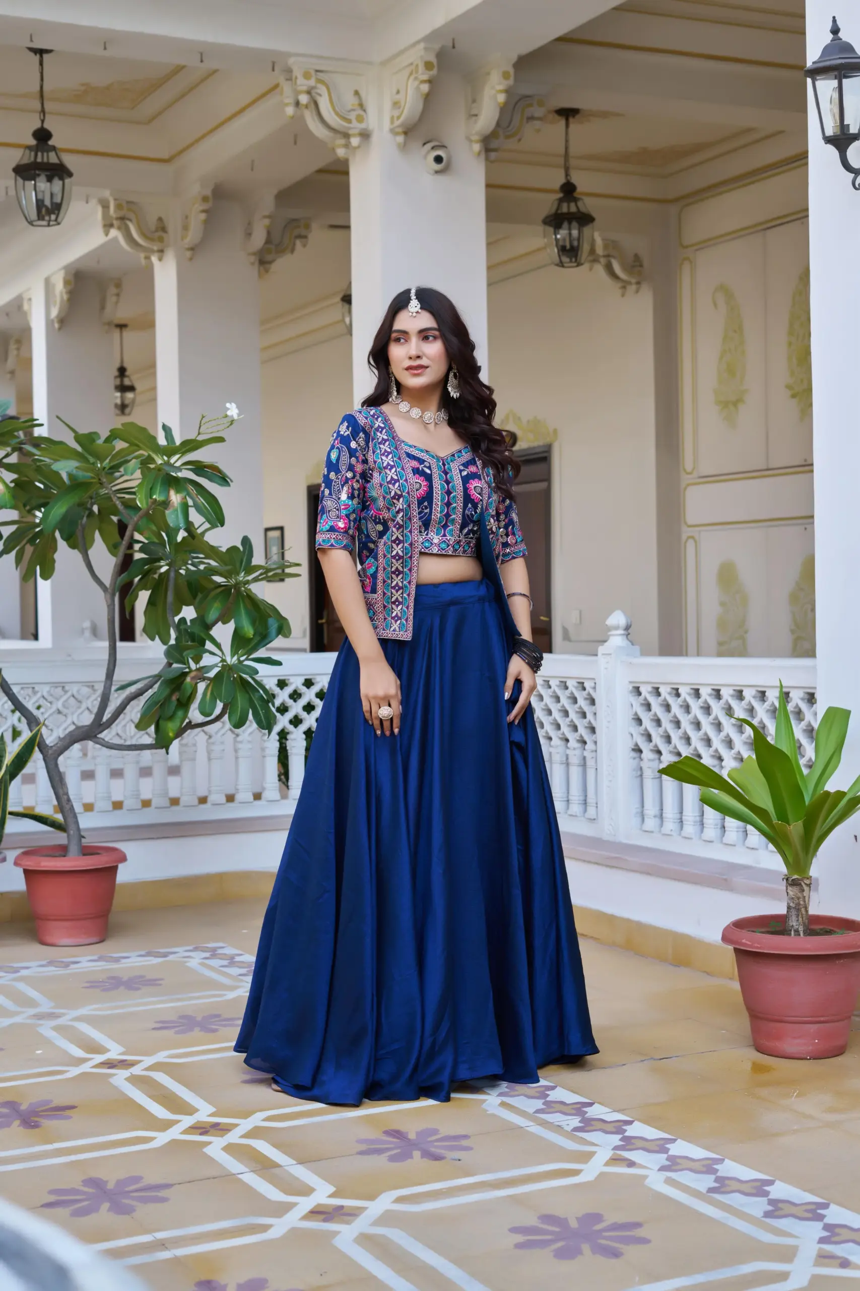 Designer Readymade Lehenga with Koti Design - Image 6