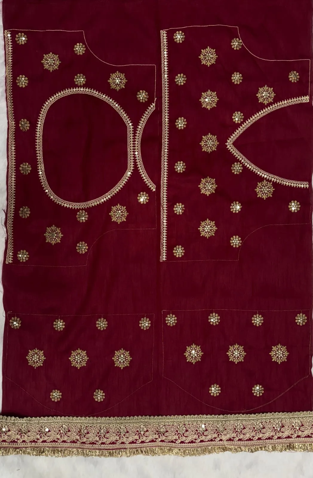 Durga Pooja Madhuri Inspired Saree - Image 2