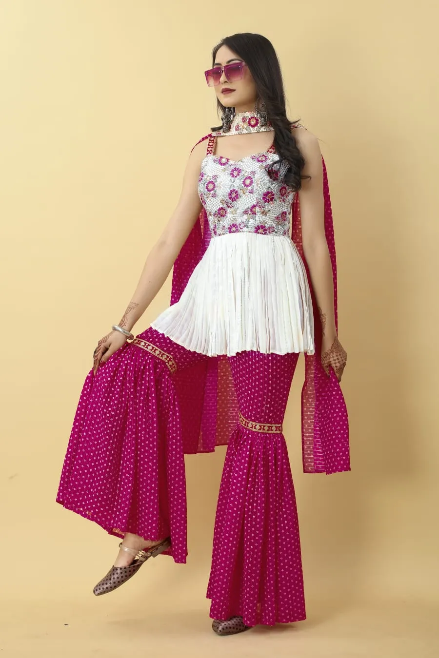 Fancy Readymade Sharara Set