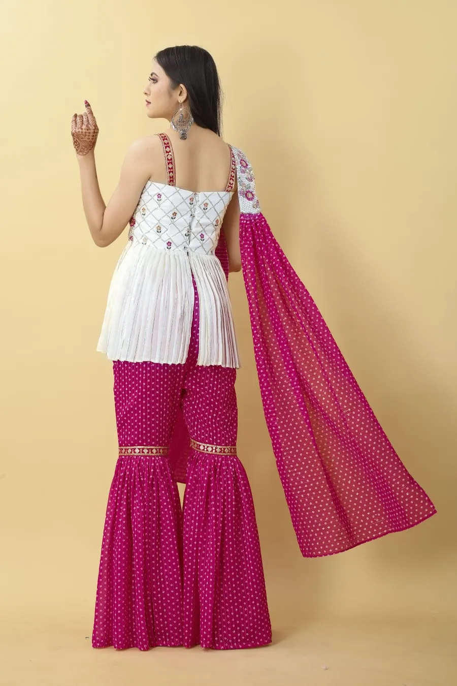 Fancy Readymade Sharara Set - Image 3
