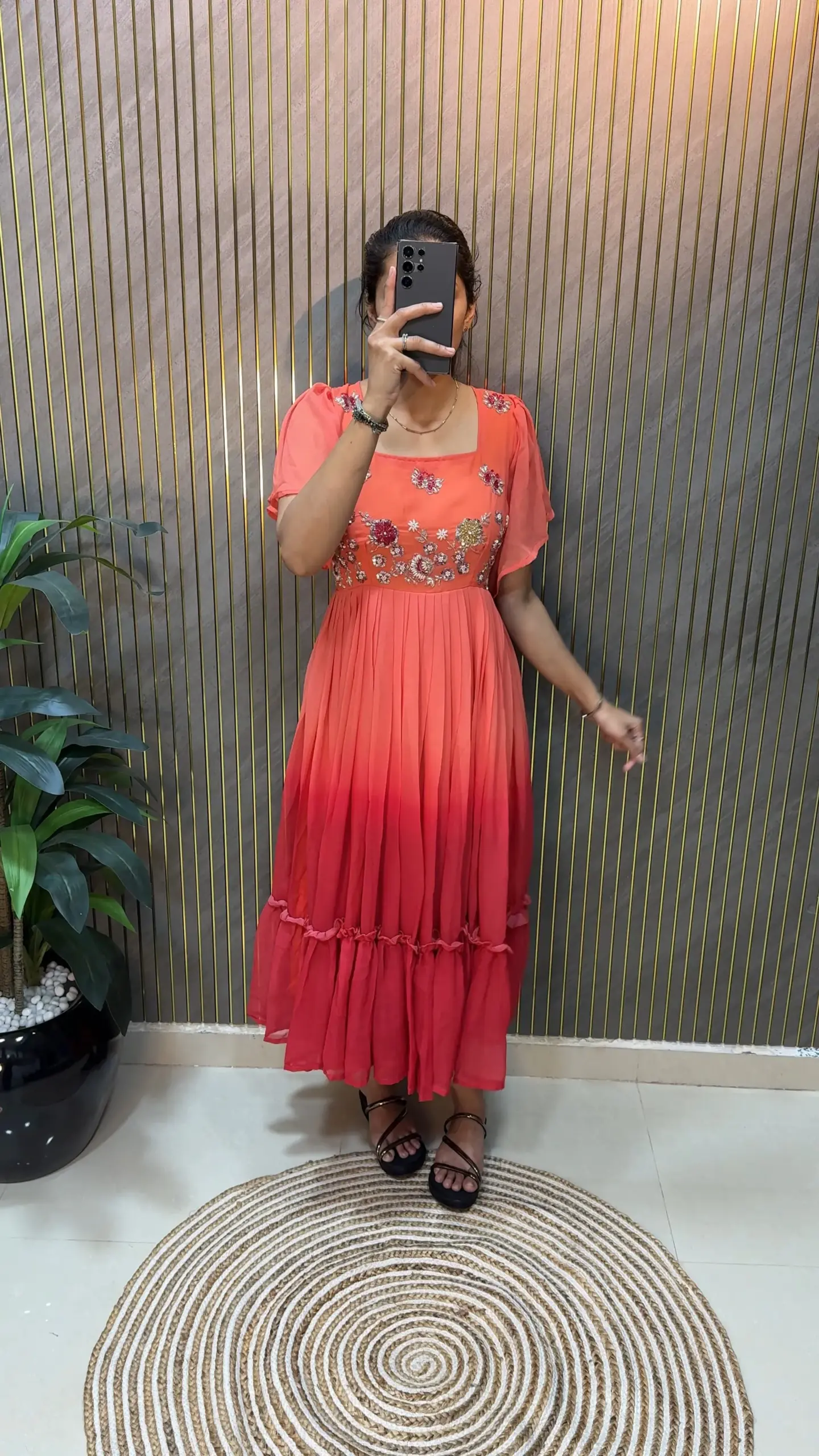 Georgette Handwork Gown for Party