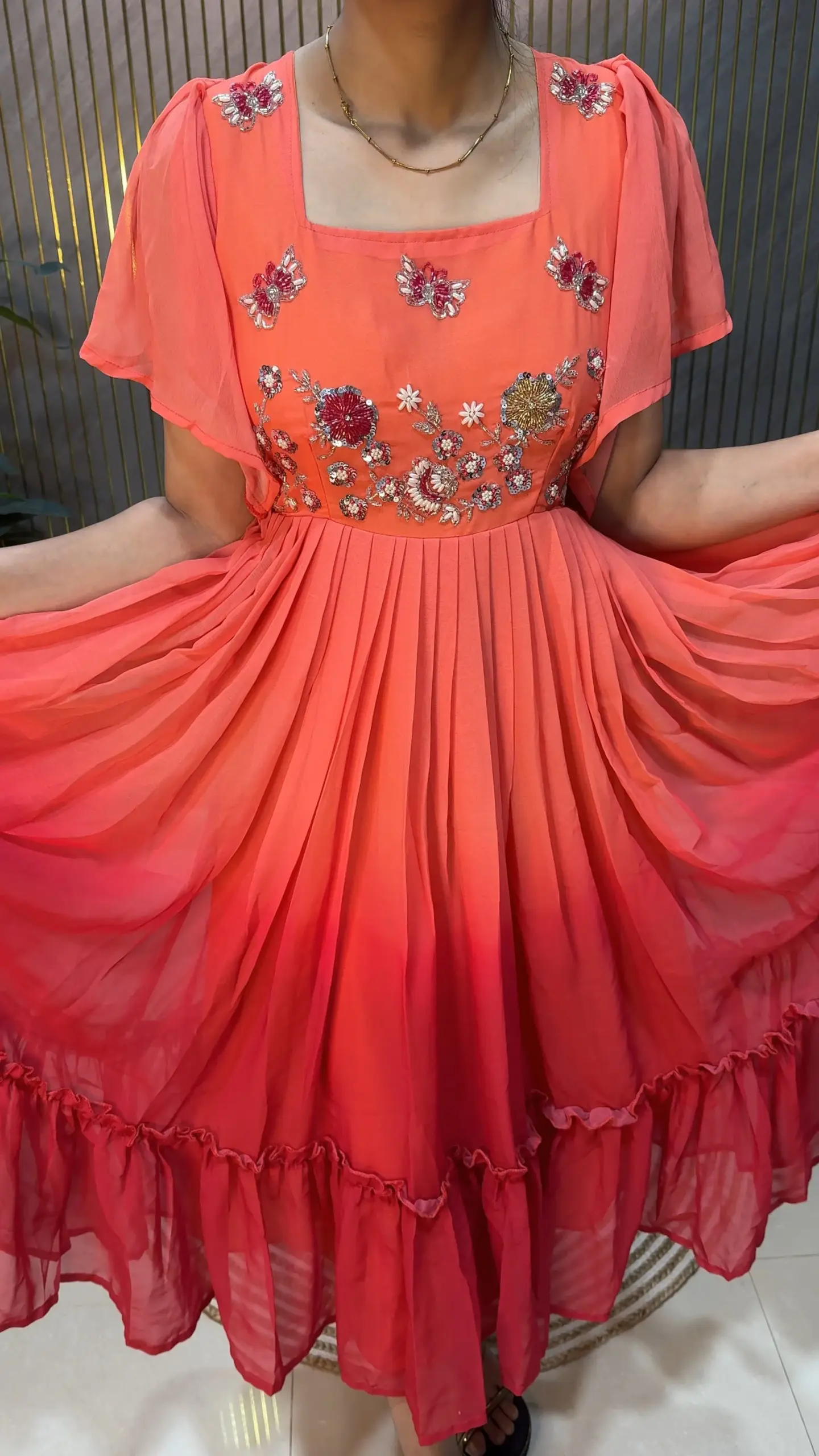 Georgette Handwork Gown for Party - Image 3
