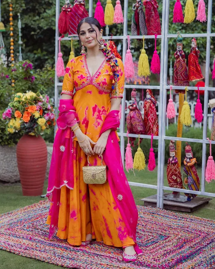 Haldi Special Designer Kurti Set - Image 4