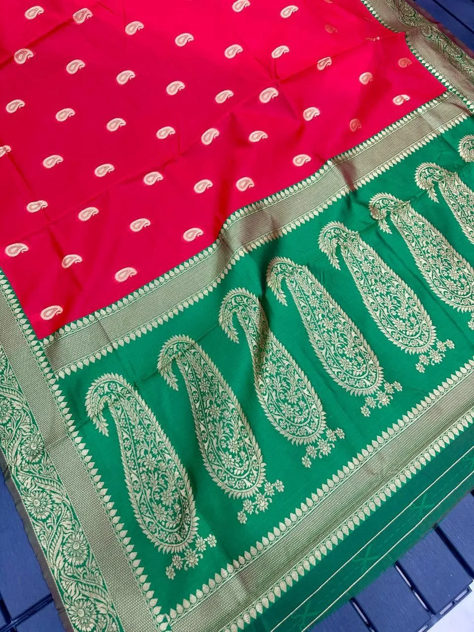 Litchi Silk Saree Under Budget - Image 2