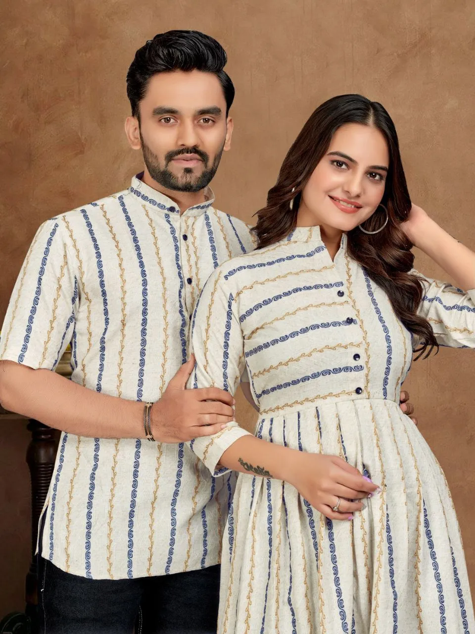 Western Couple Combo Set Shirt and Kurti