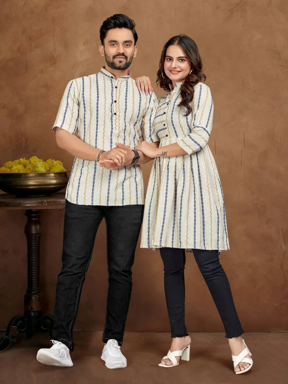 Western Couple Combo Set Shirt and Kurti - Image 2