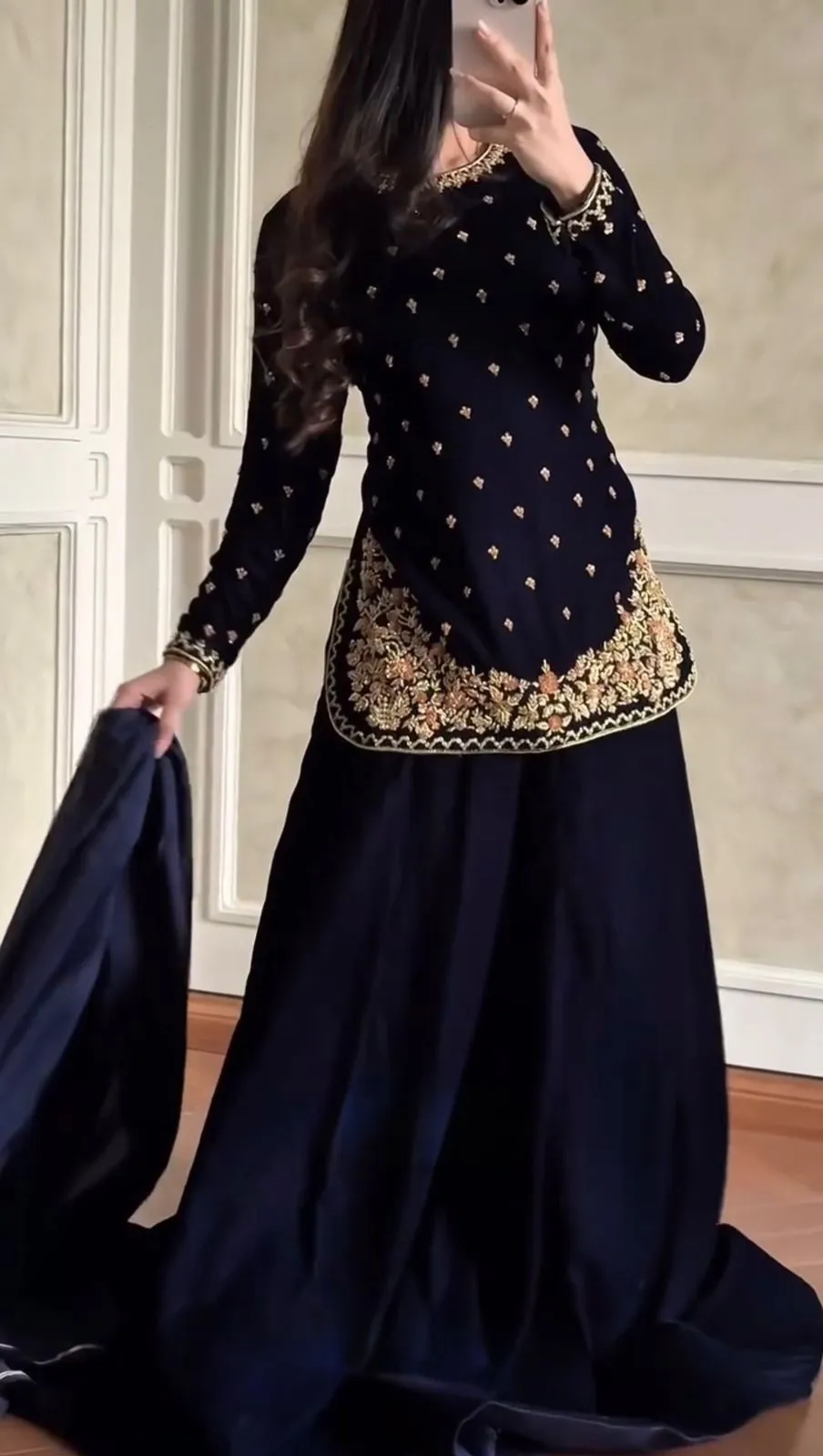 Winter Special Short Shirt Velvet Suit