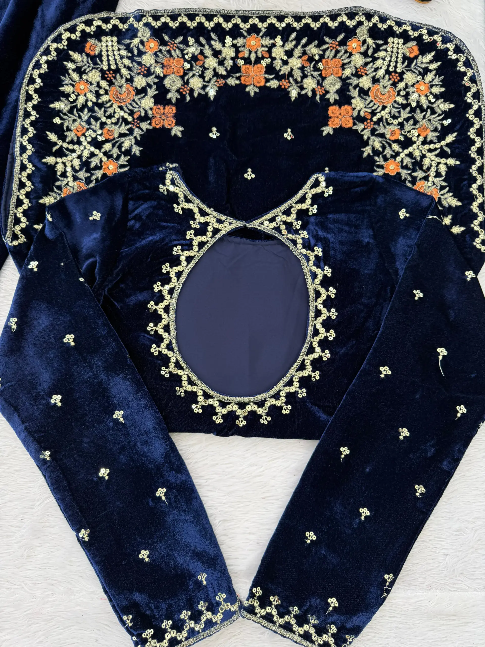 Winter Special Short Shirt Velvet Suit - Image 2