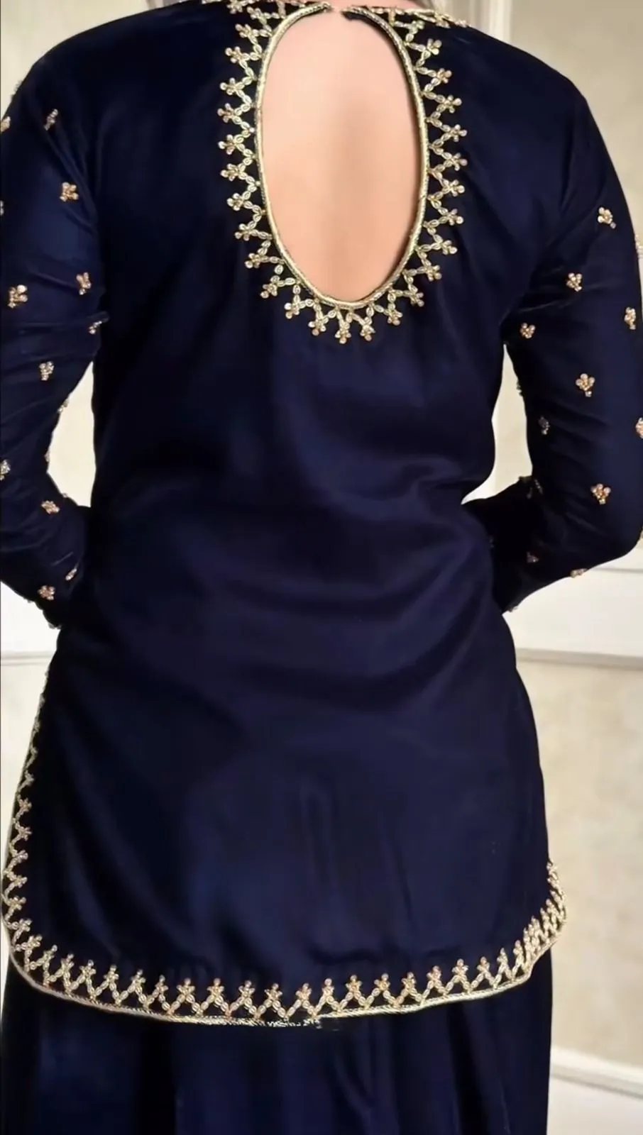 Winter Special Short Shirt Velvet Suit - Image 6