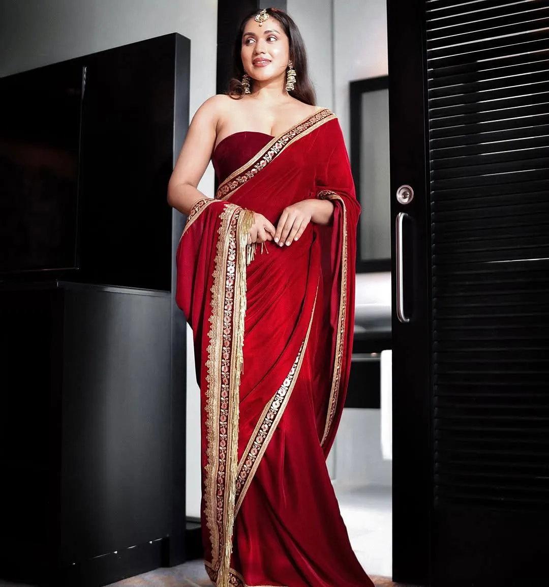Winter Special Velvet Saree