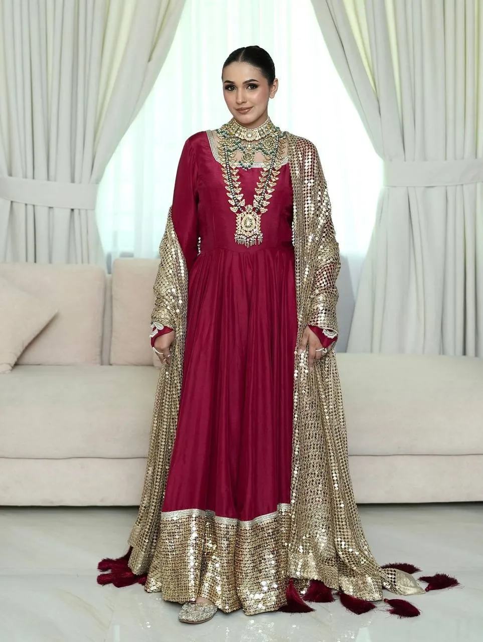 Bollywood Inspired Trending Red Anarkali Suit