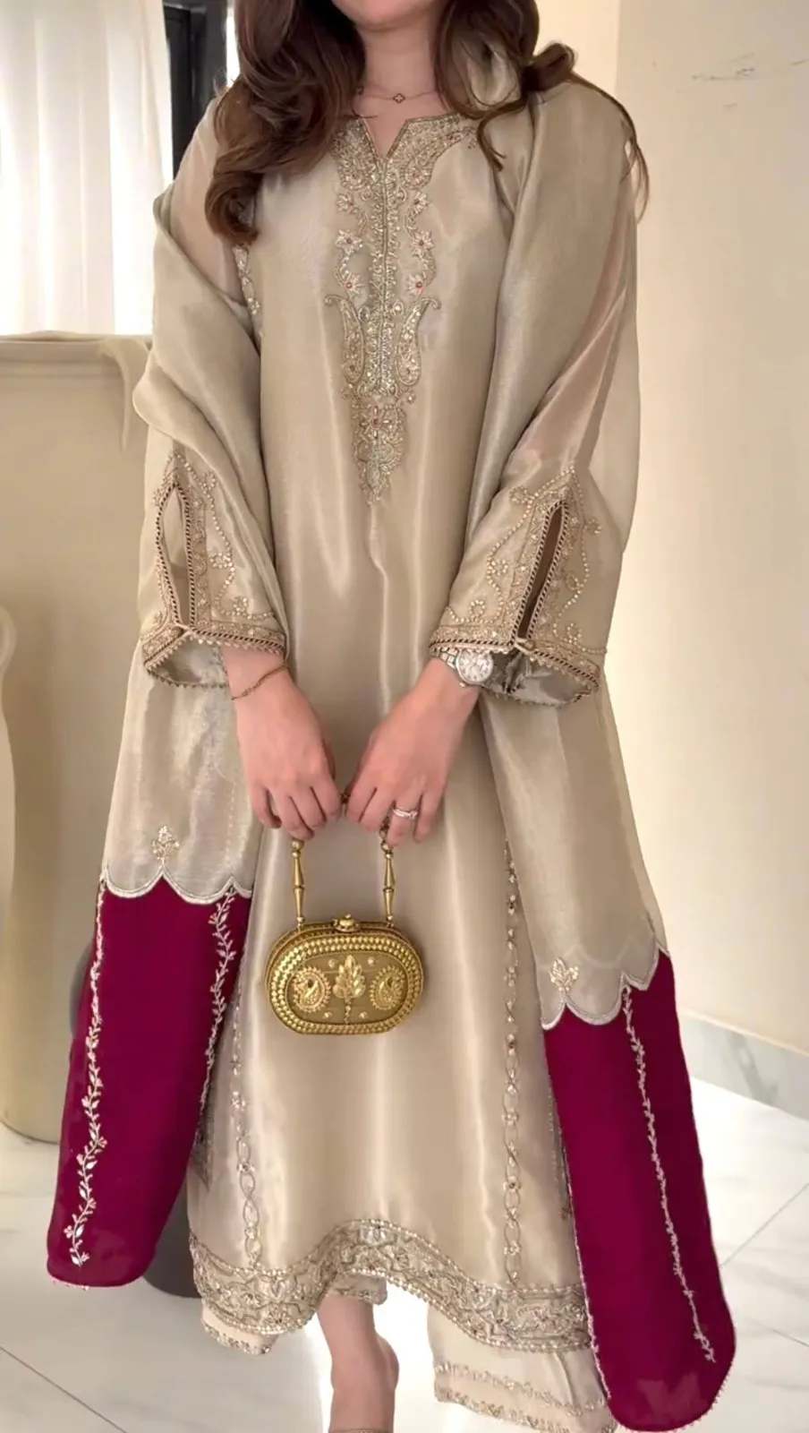 Chiku Straight Readymade Pakistani Suit Set